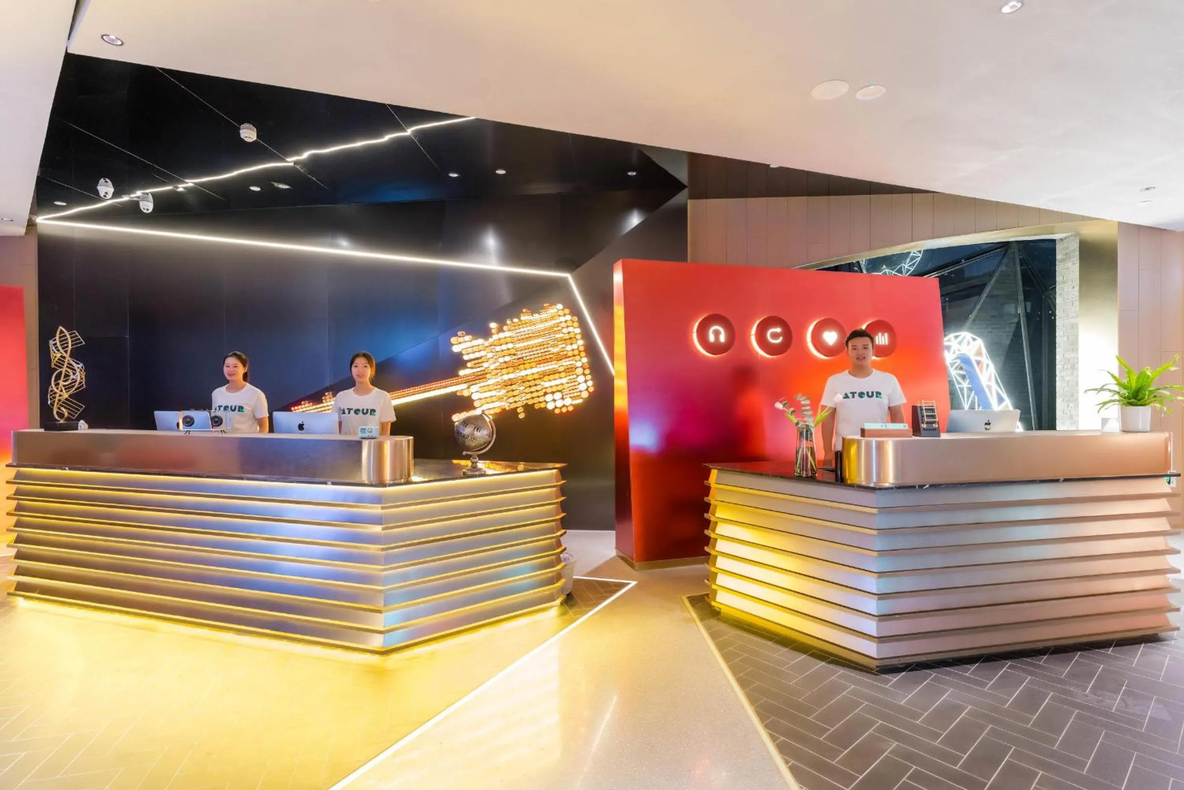 Lobby or reception in Atour Hotel Chongqing Tiandi NetEase Cloud Music