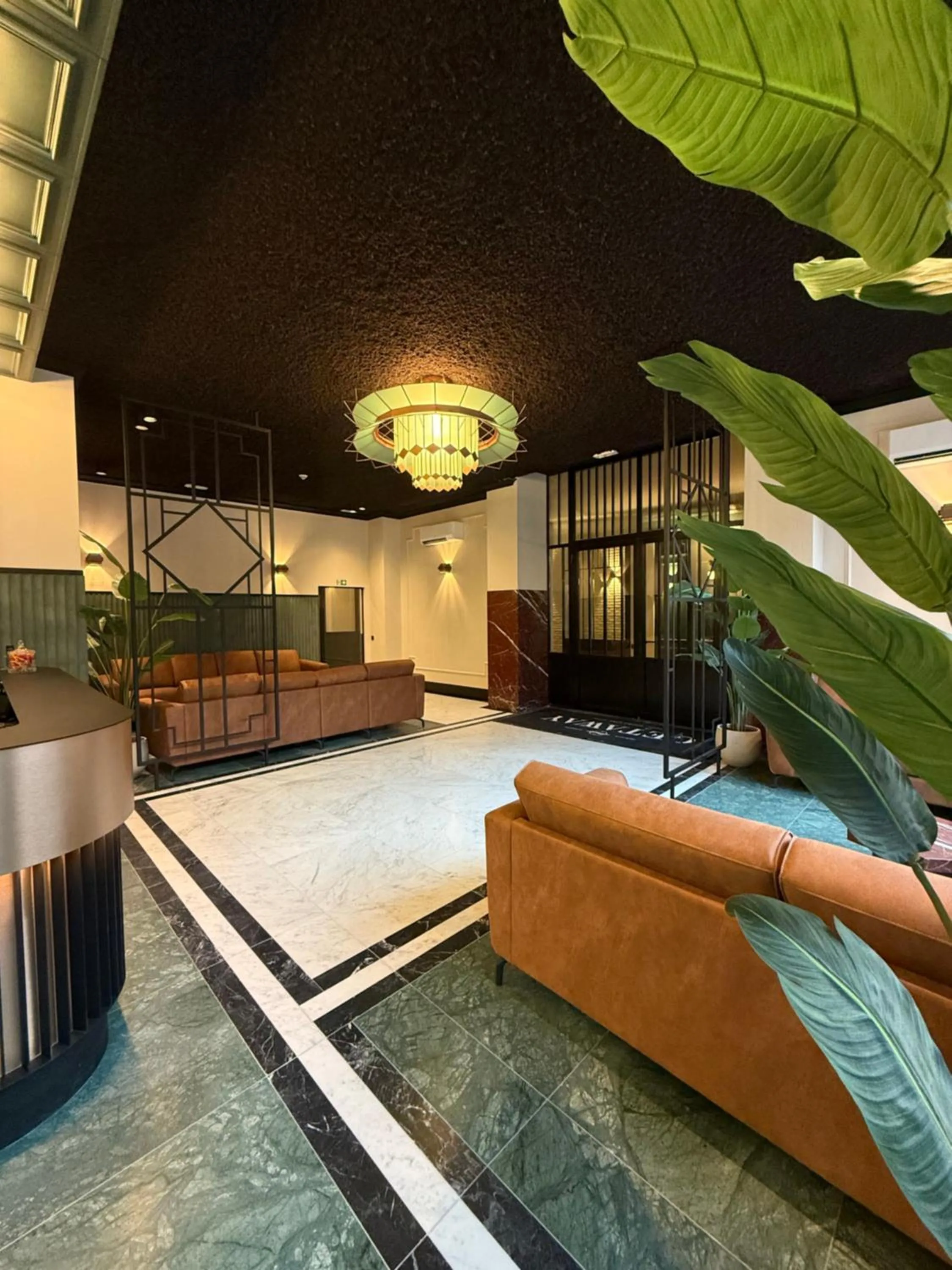 Lobby or reception in Getaway Liège