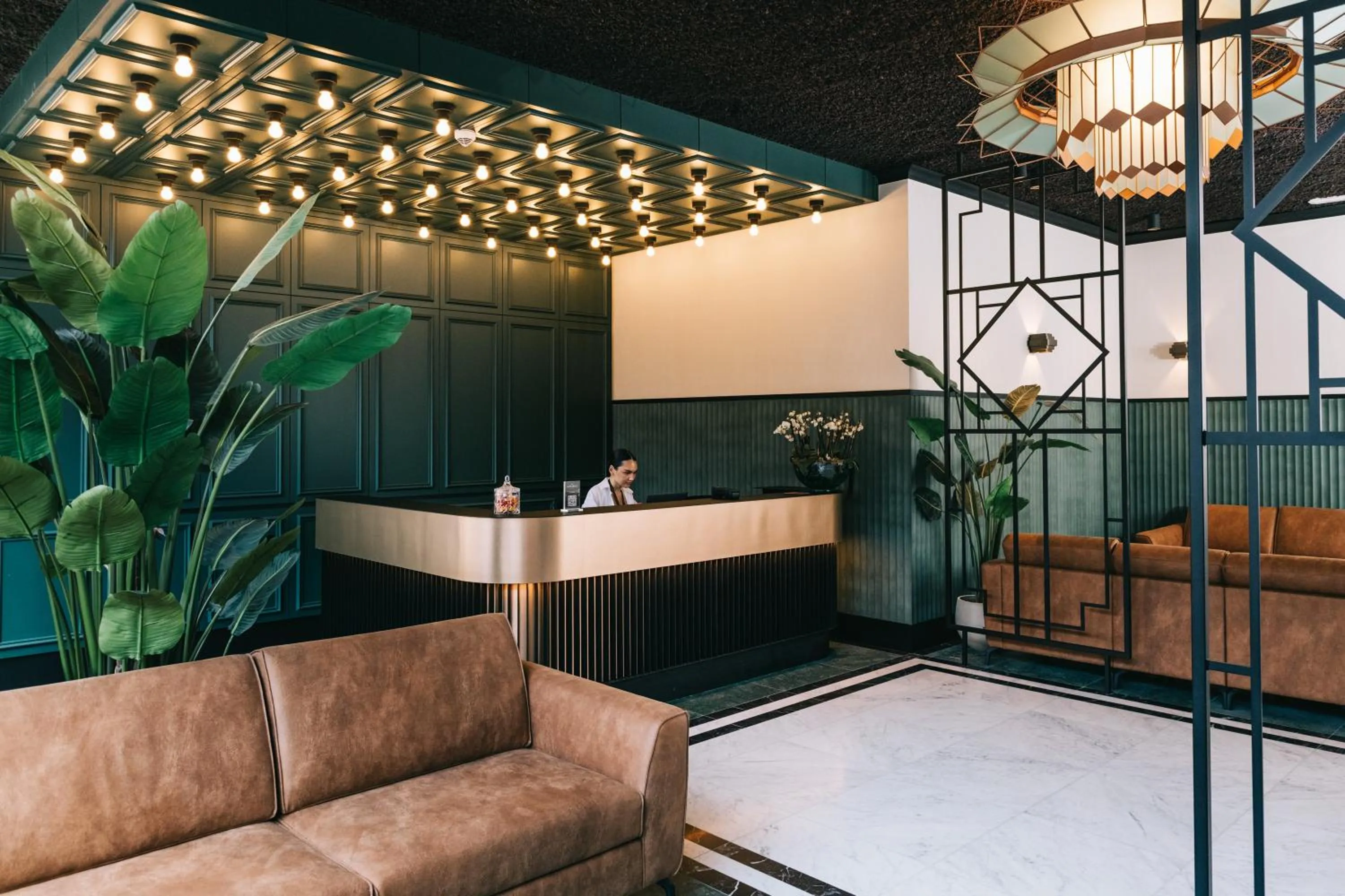 Lobby or reception in Getaway Liège