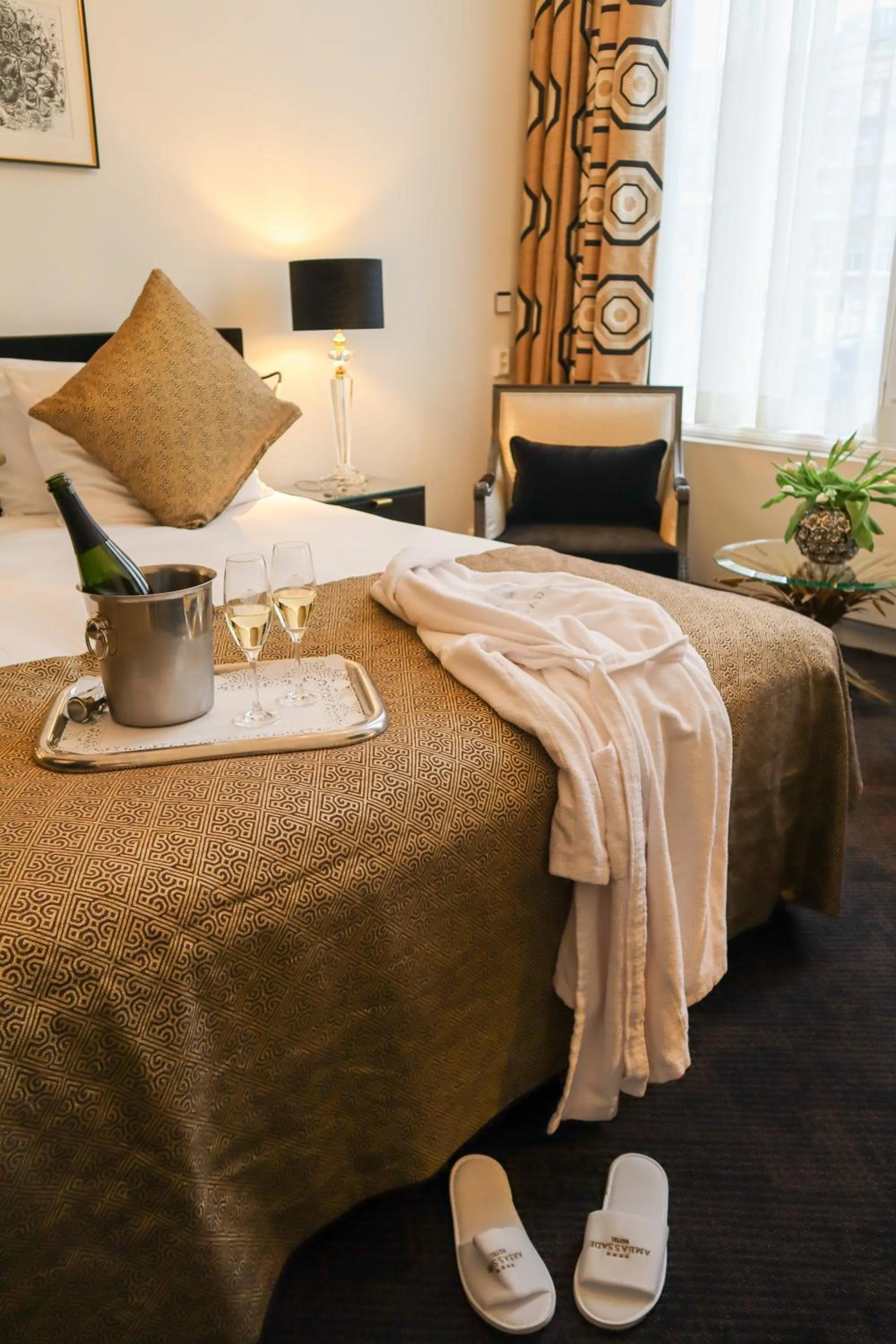 Bed in Ambassade Hotel