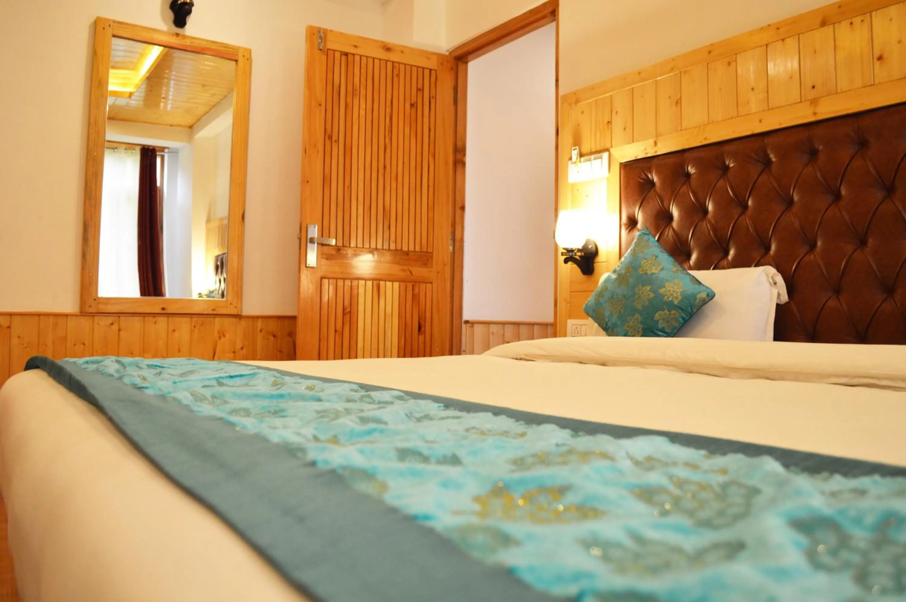 Bedroom, Bed in Manali Outdoor Retreat by Sheosante