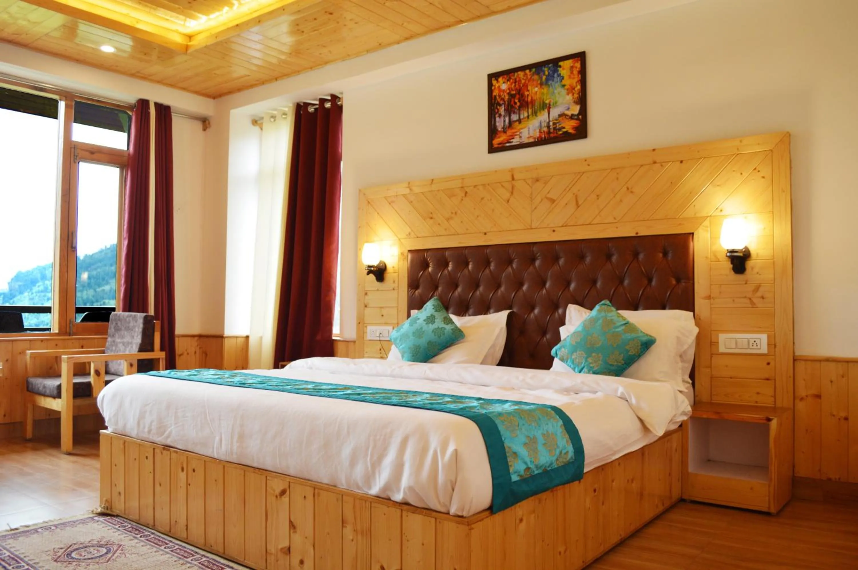 Bed in Manali Outdoor Retreat by Sheosante