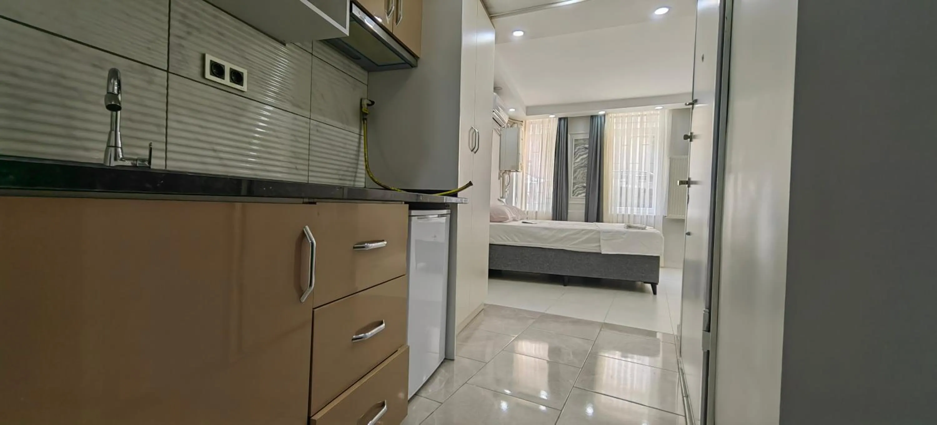 Kitchen or kitchenette, Bed in JOE BLACK APART