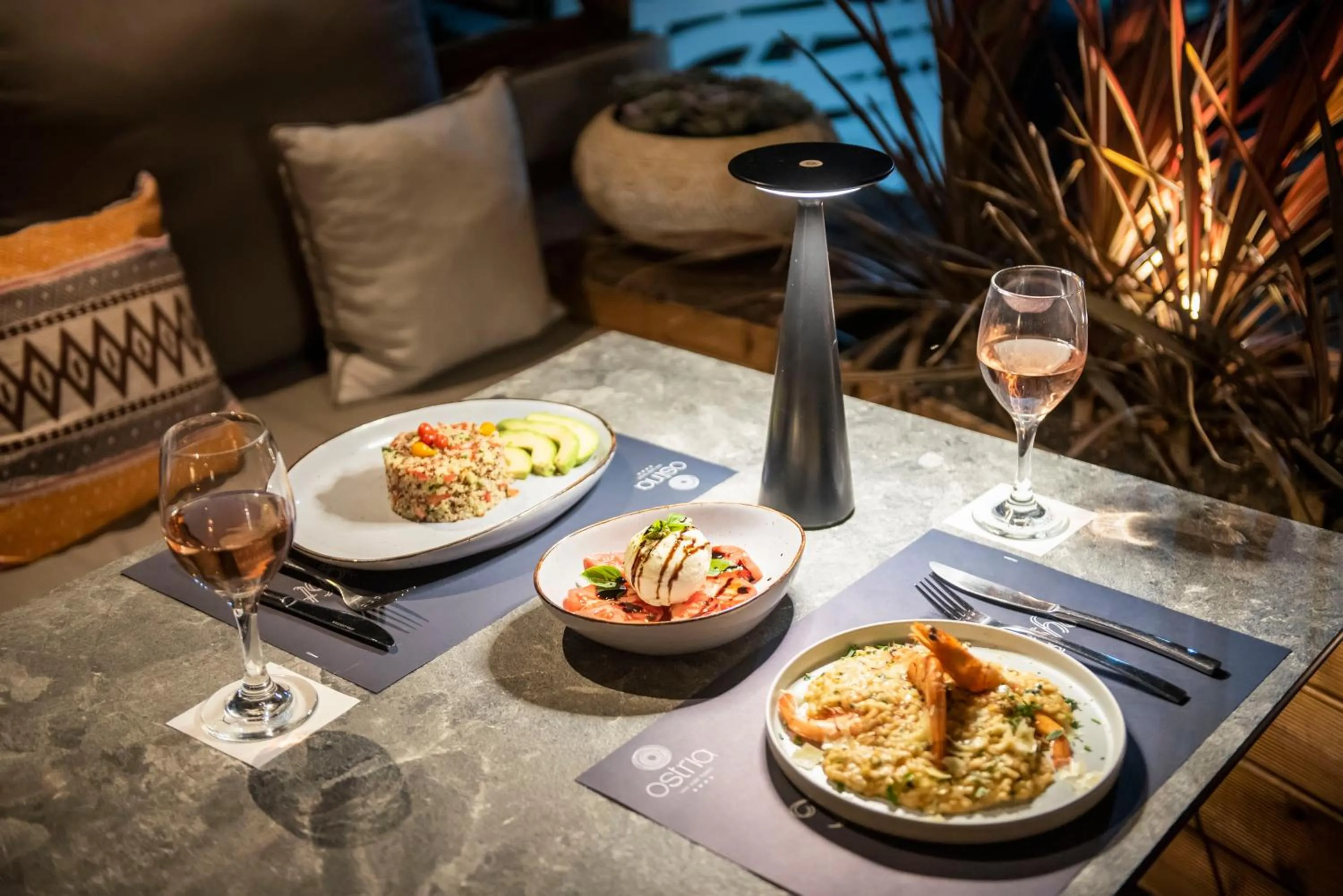 Food and drinks in Ostria Sea Side Hotel