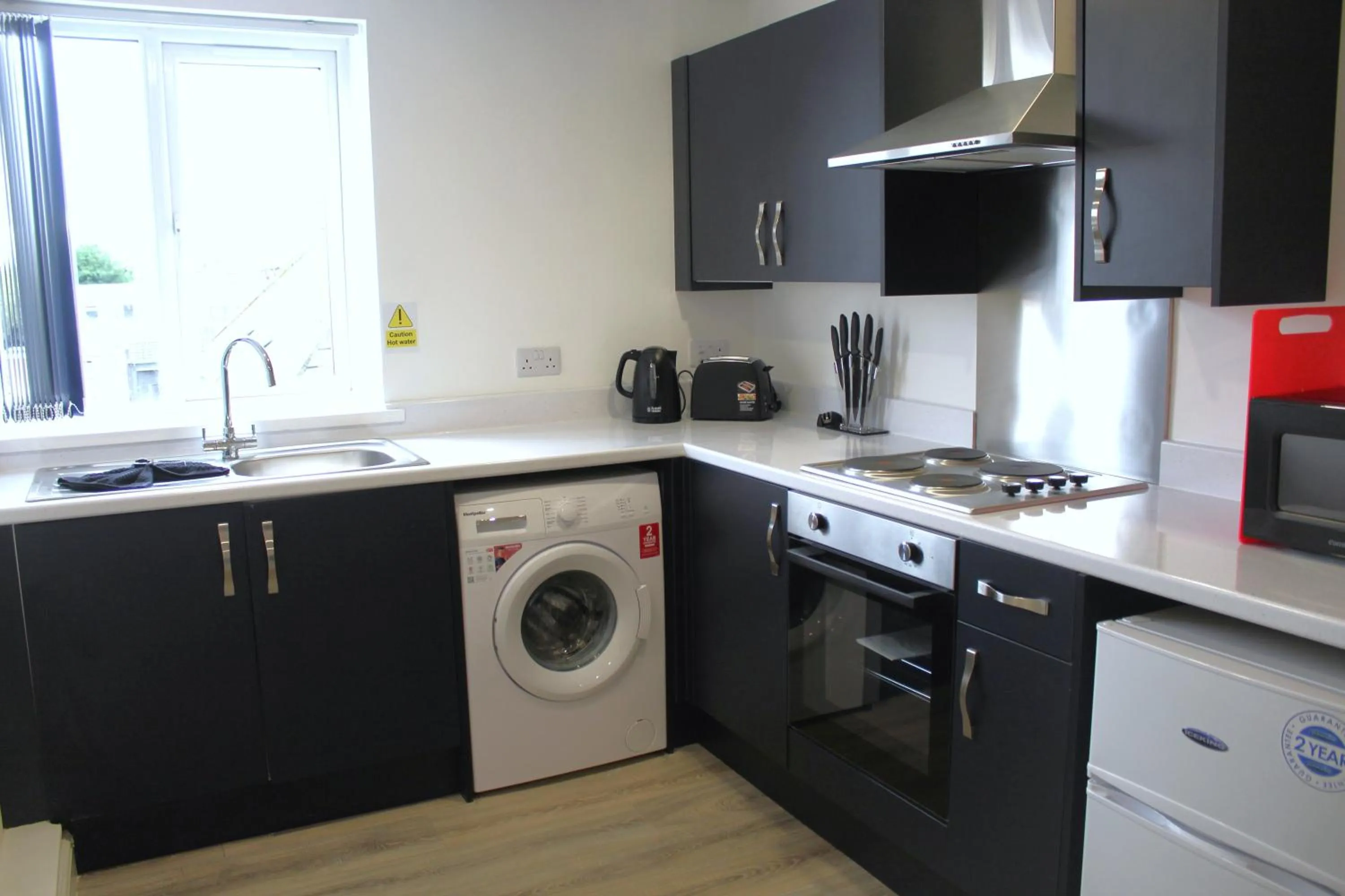 kitchen in Maze apartments and rooms Free parking