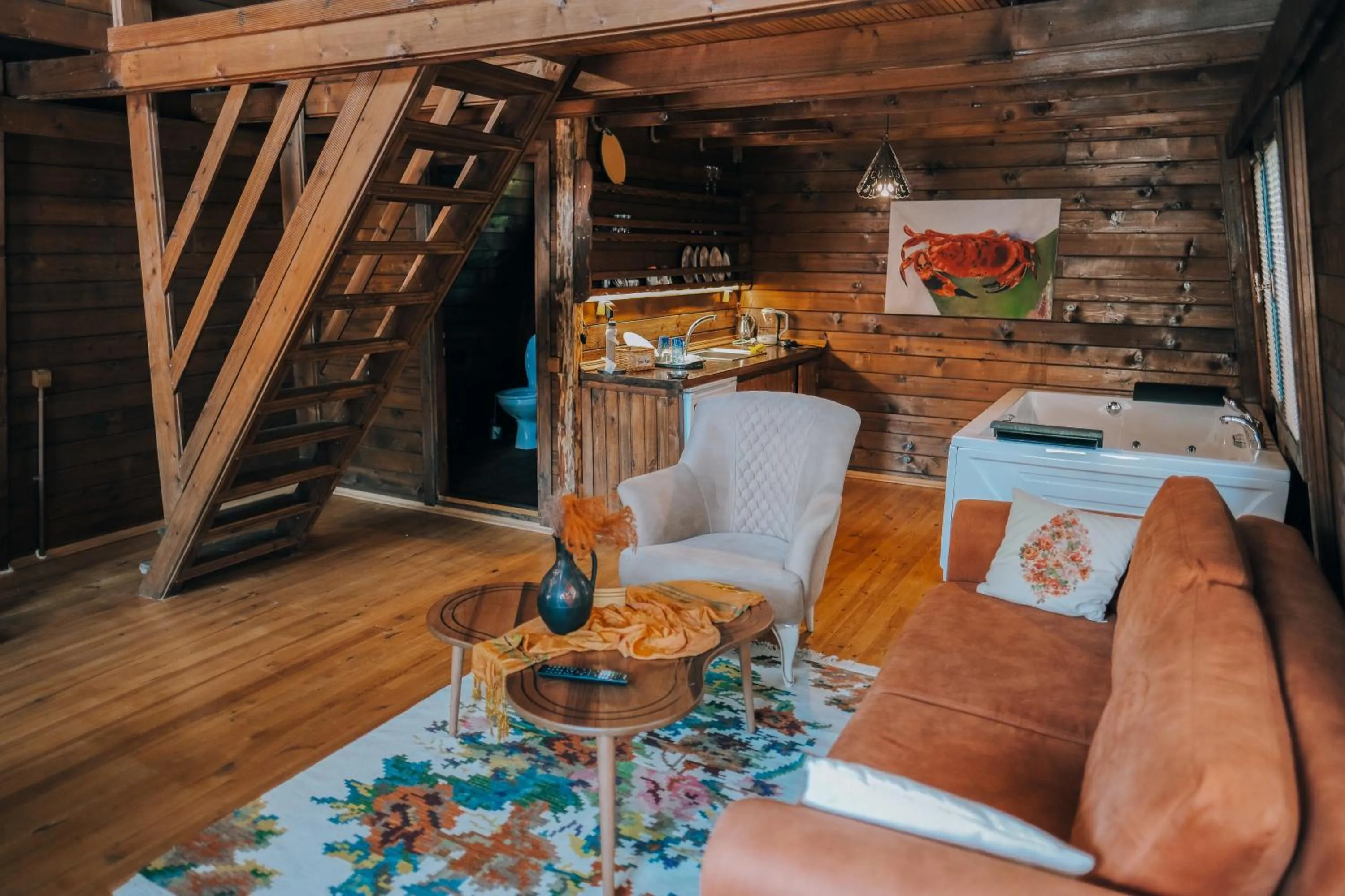 Living room in Sapanca Şeker Bungalov