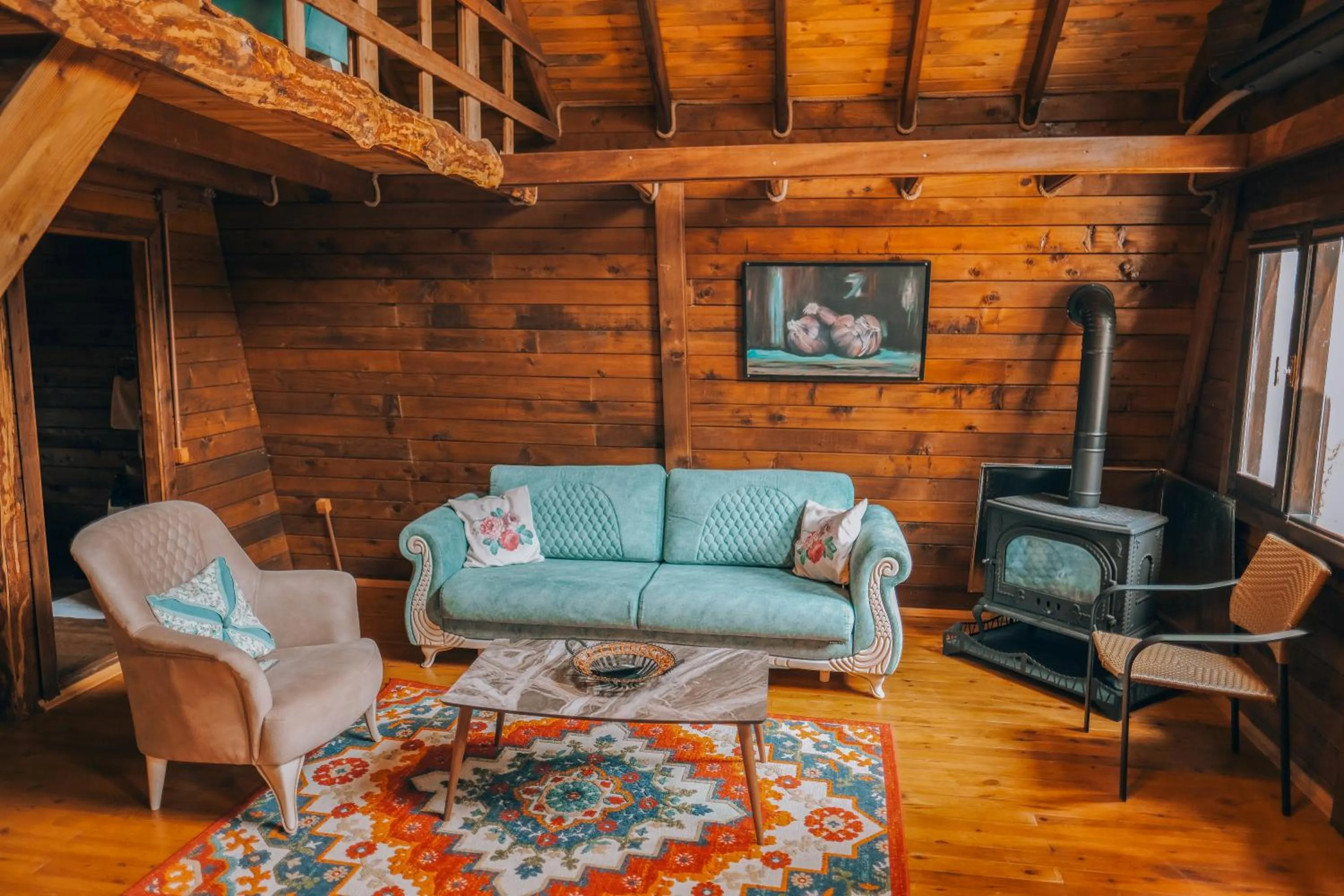 Living room in Sapanca Şeker Bungalov