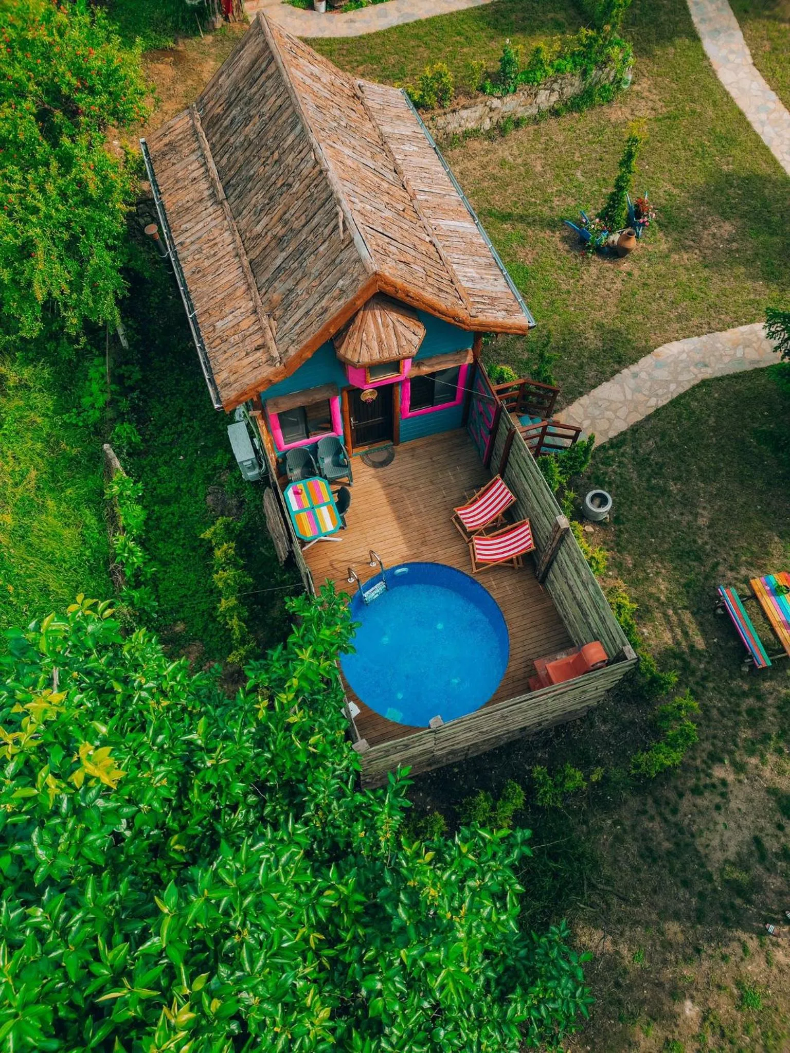 Garden view in Sapanca Şeker Bungalov