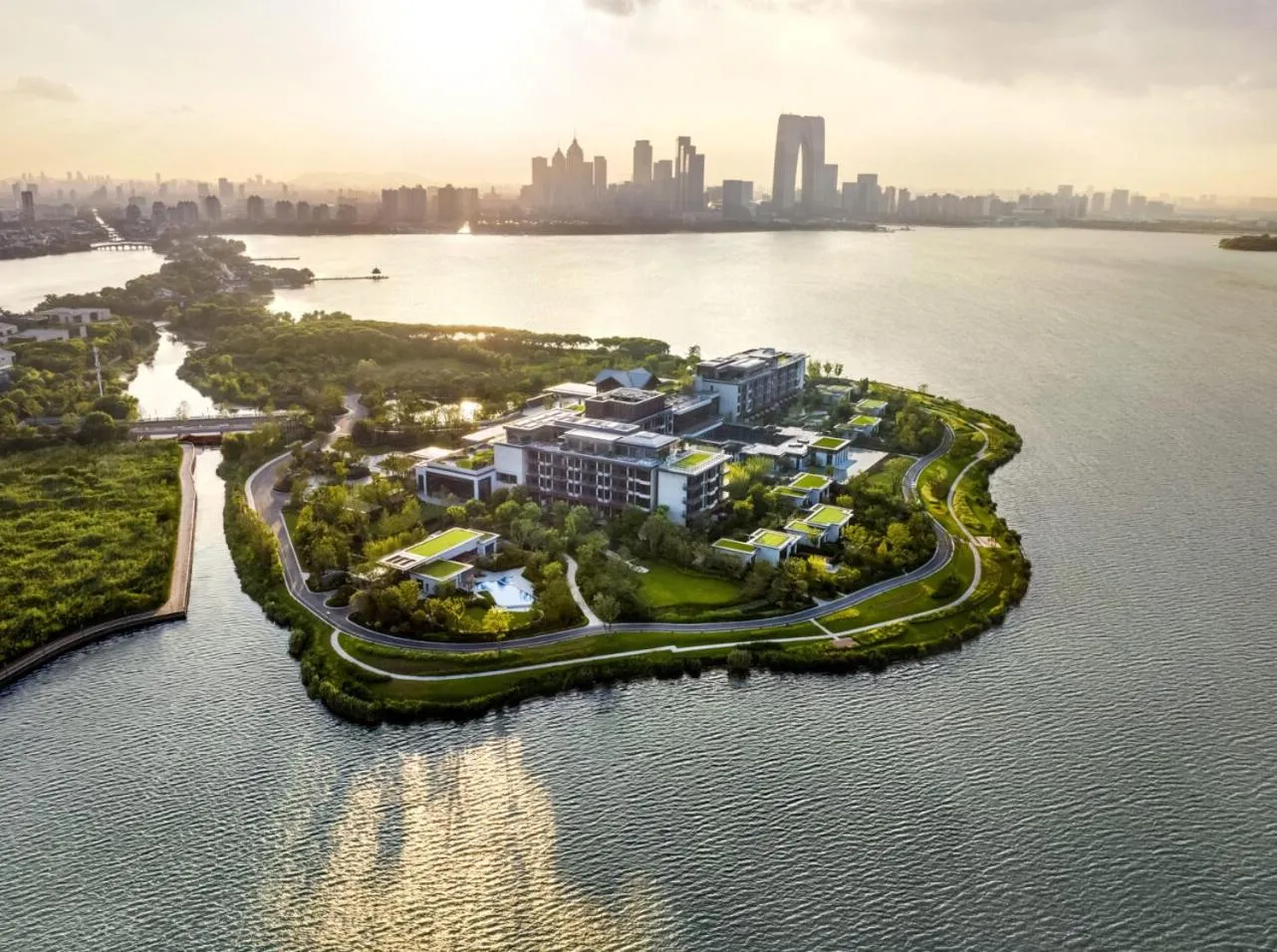 Property building in Four Seasons Hotel Suzhou