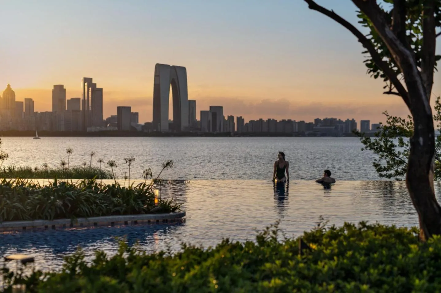 Swimming pool in Four Seasons Hotel Suzhou