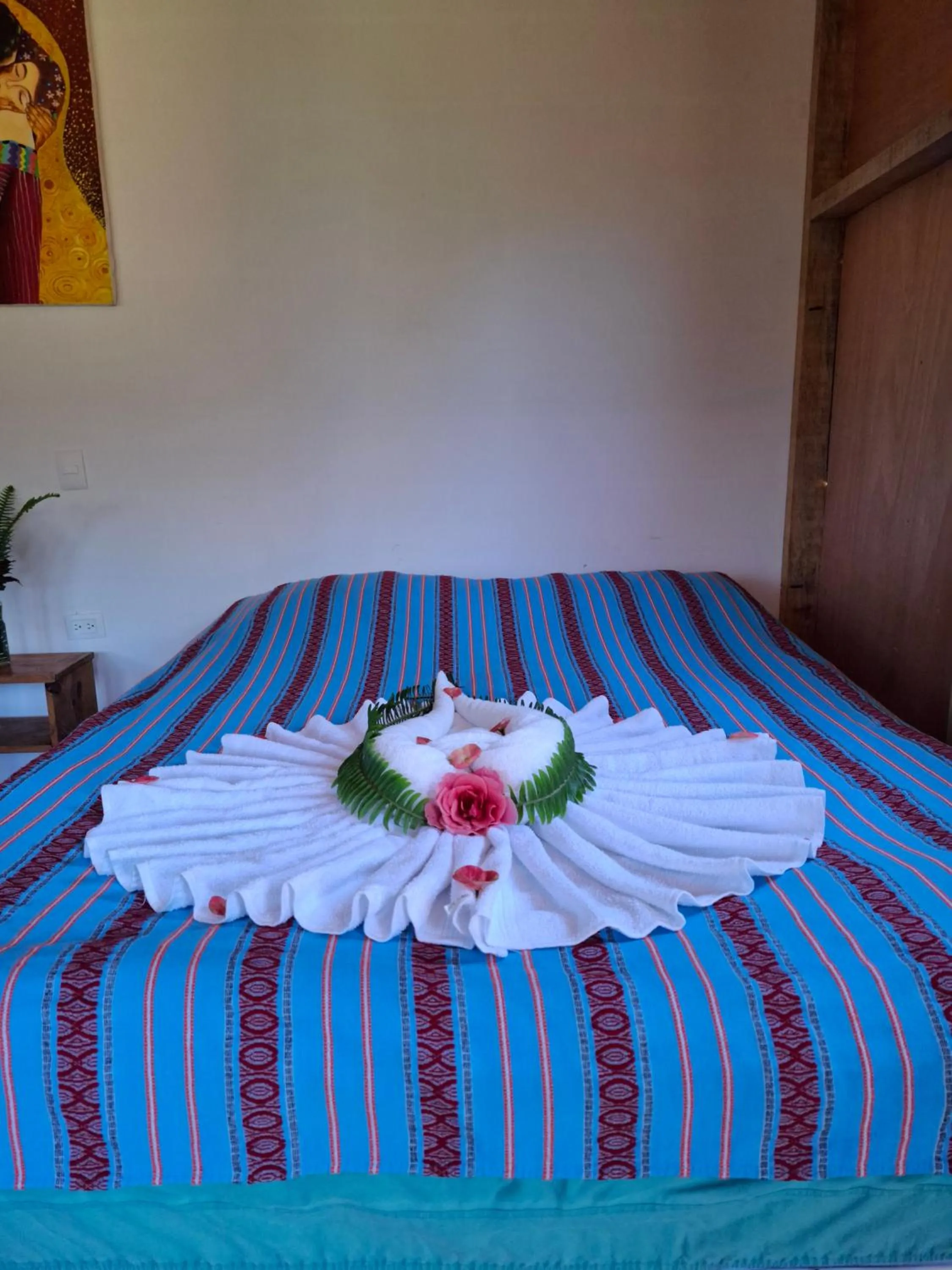 Bed in Eco-Hotel Mayachik