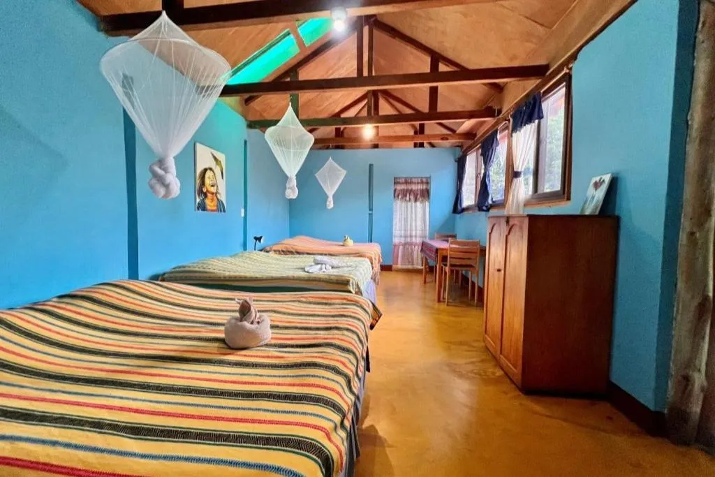 Bed in Eco-Hotel Mayachik