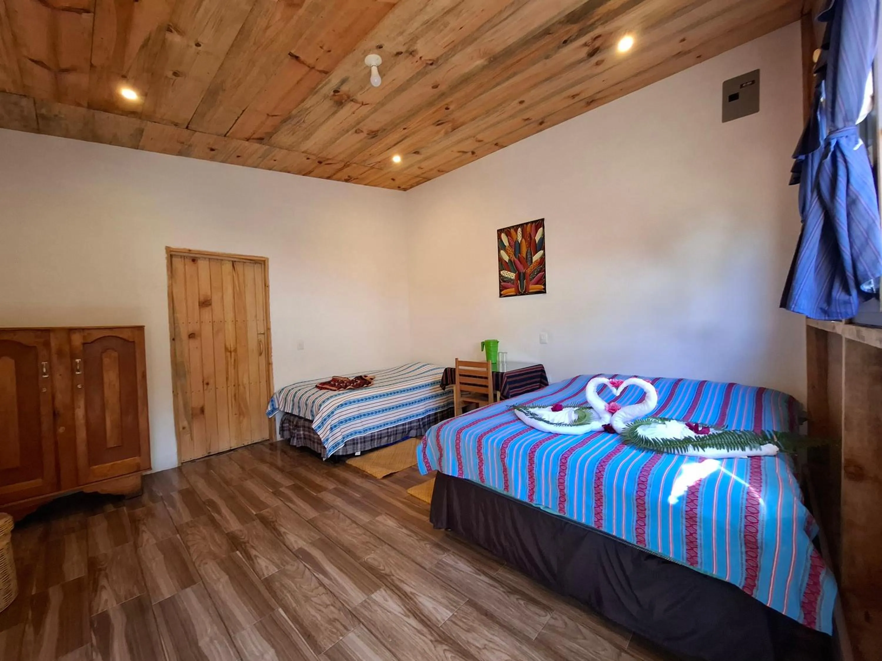 Bed in Eco-Hotel Mayachik