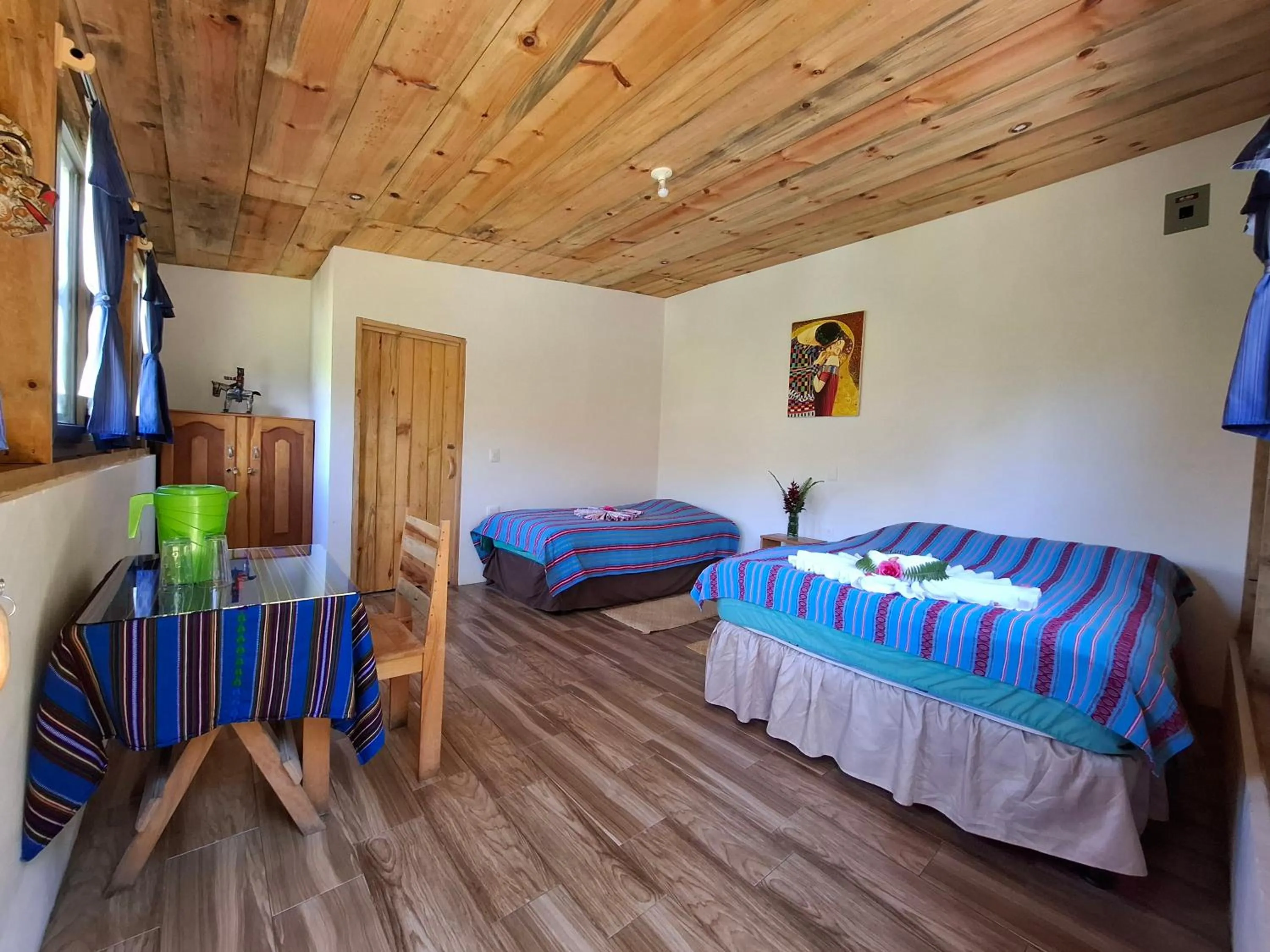 Bed in Eco-Hotel Mayachik