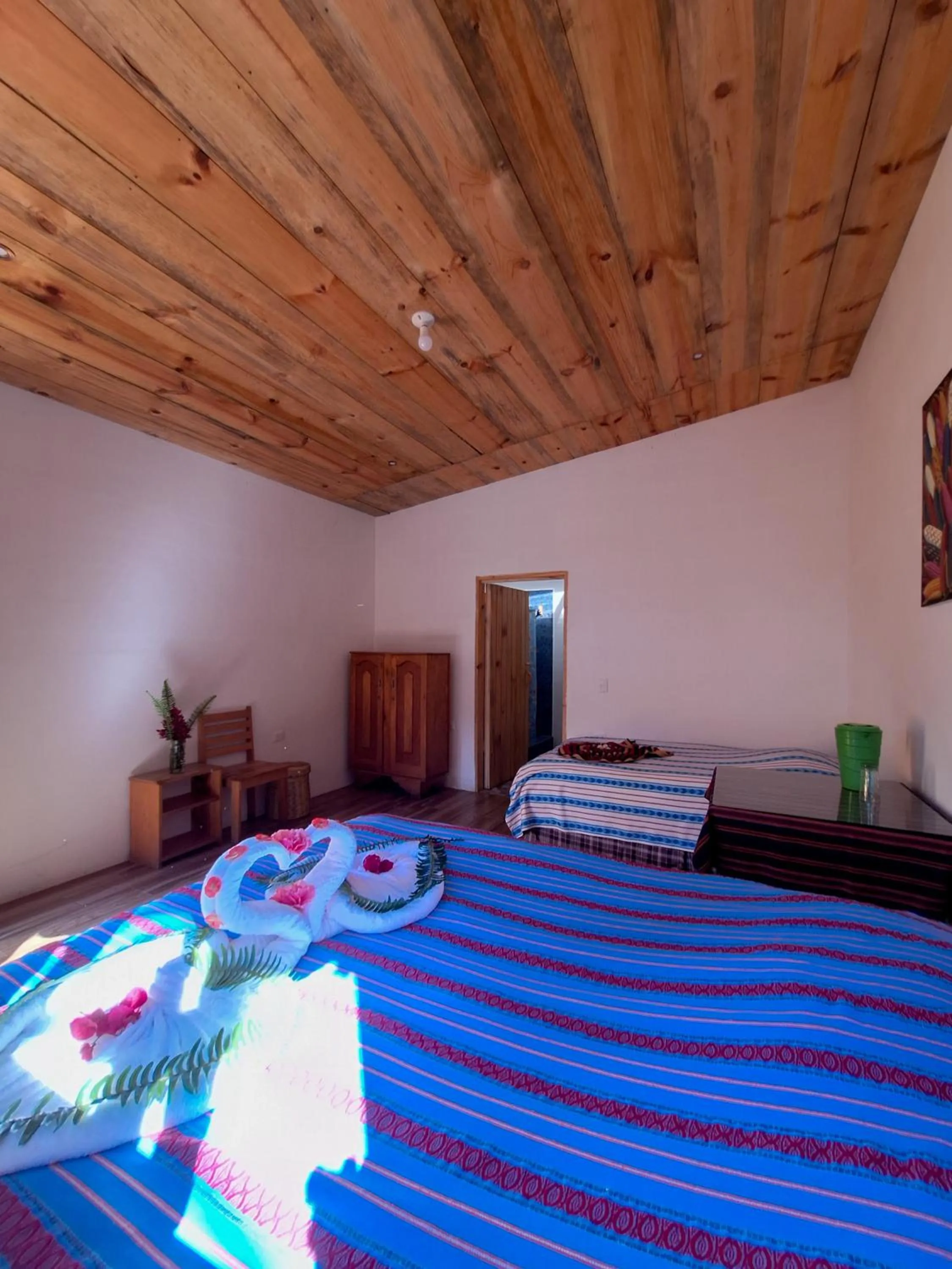 Bed in Eco-Hotel Mayachik