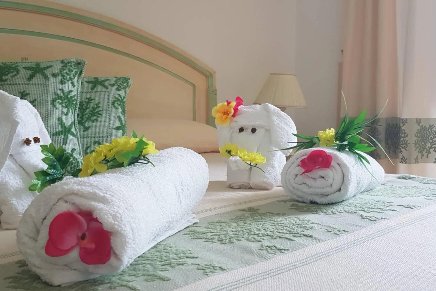 Decorative detail, Bed in Guest House Villabianca