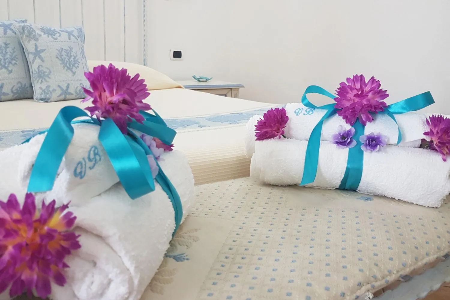 Decorative detail, Bed in Guest House Villabianca