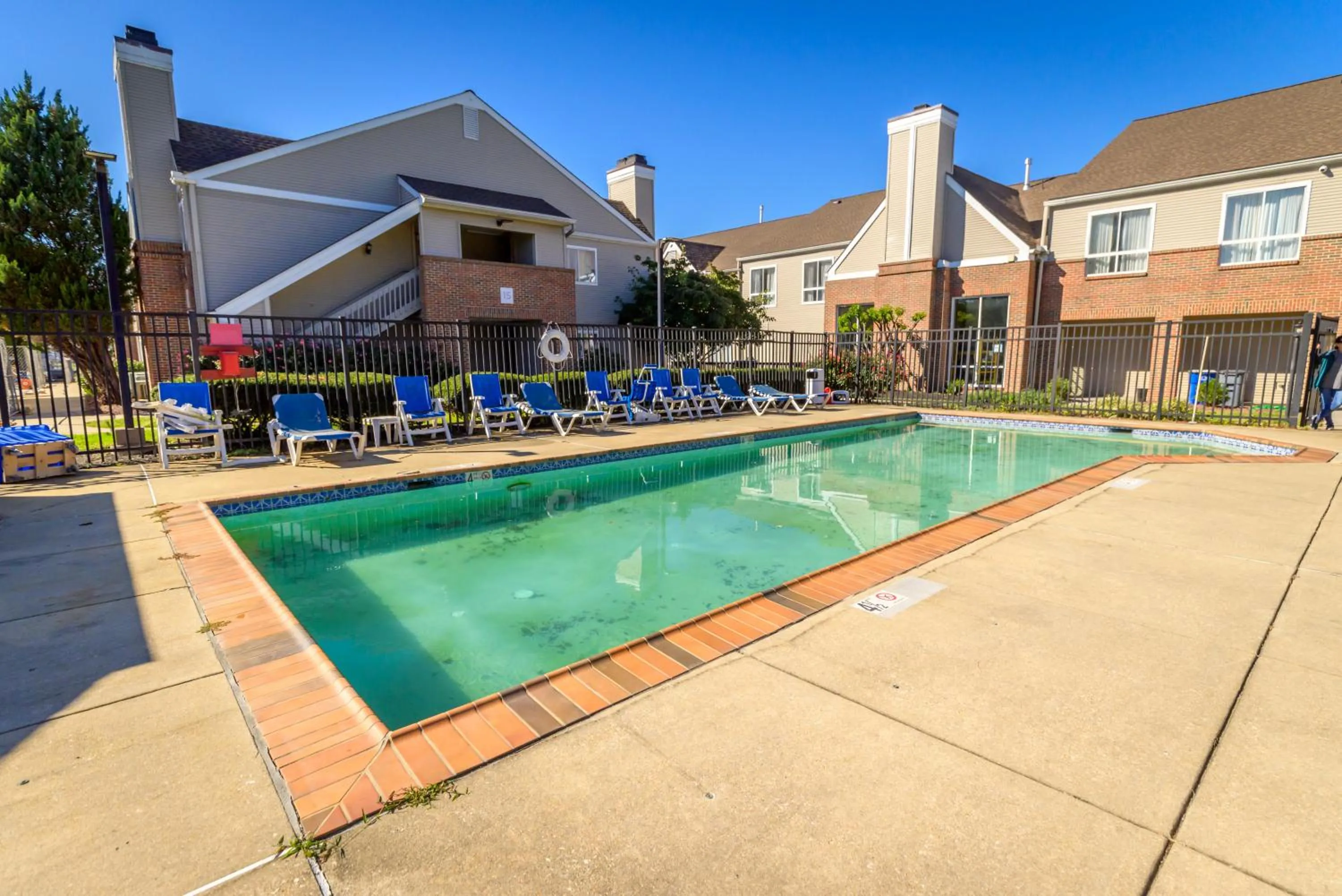 Pool view in Philadelphia Suites at Airport - An Extended Stay Hotel