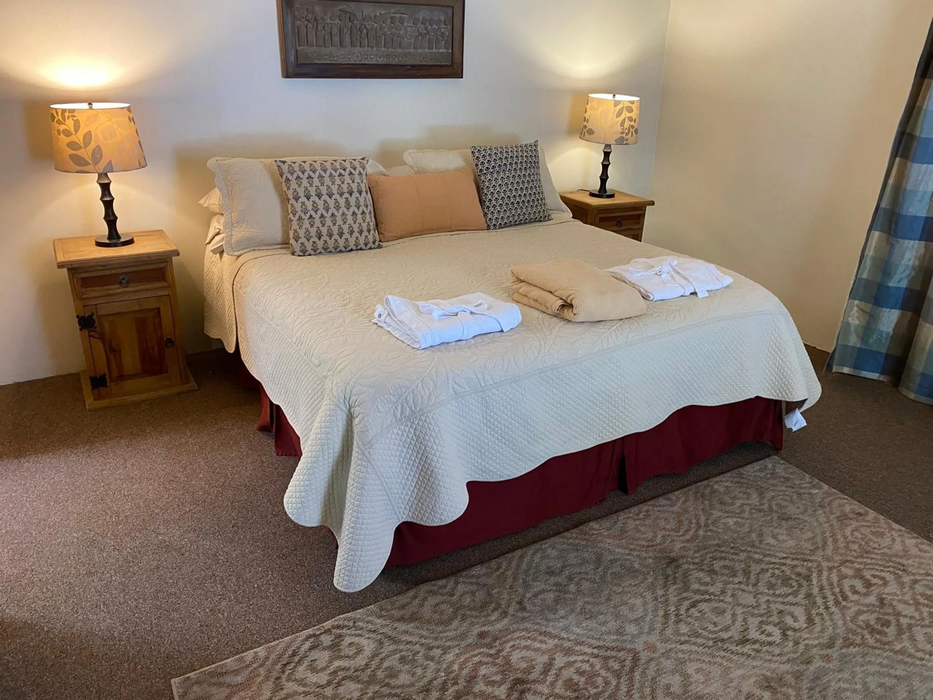 Bed in Casa de Tres Lunas/House of Three Moons