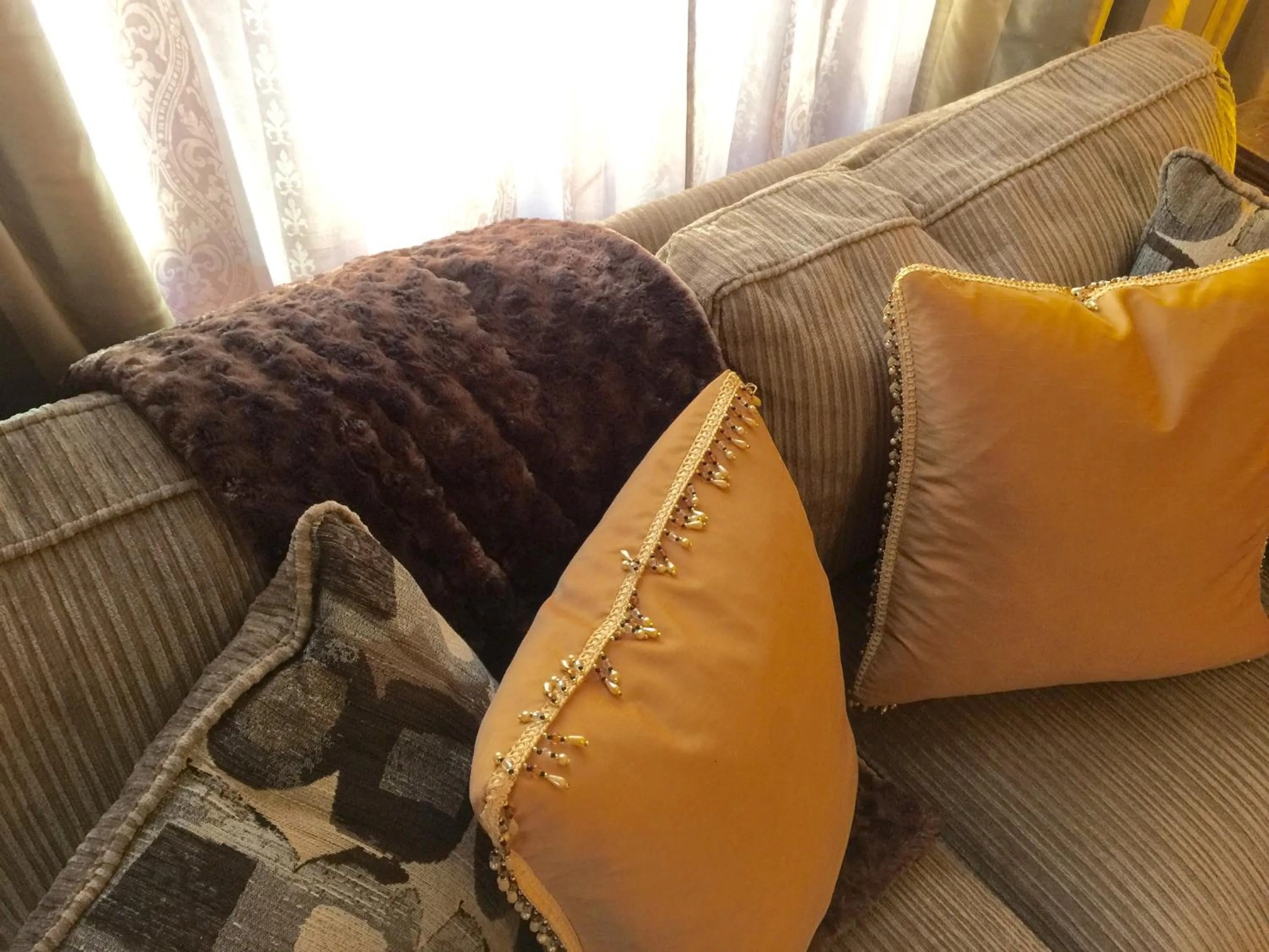 Seating area in Casa de Tres Lunas/House of Three Moons