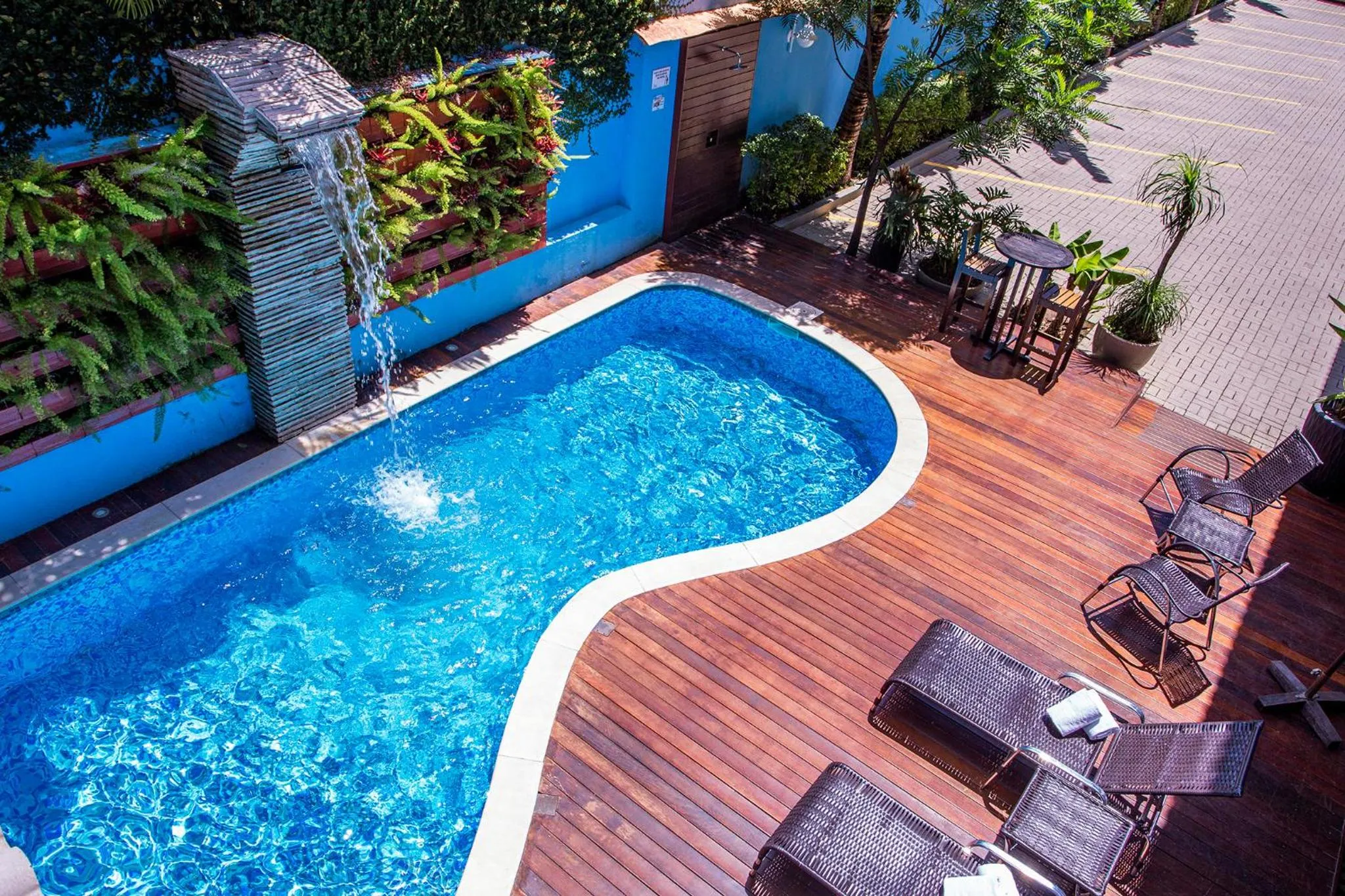 Swimming pool in Pousada Vila Barequeçaba