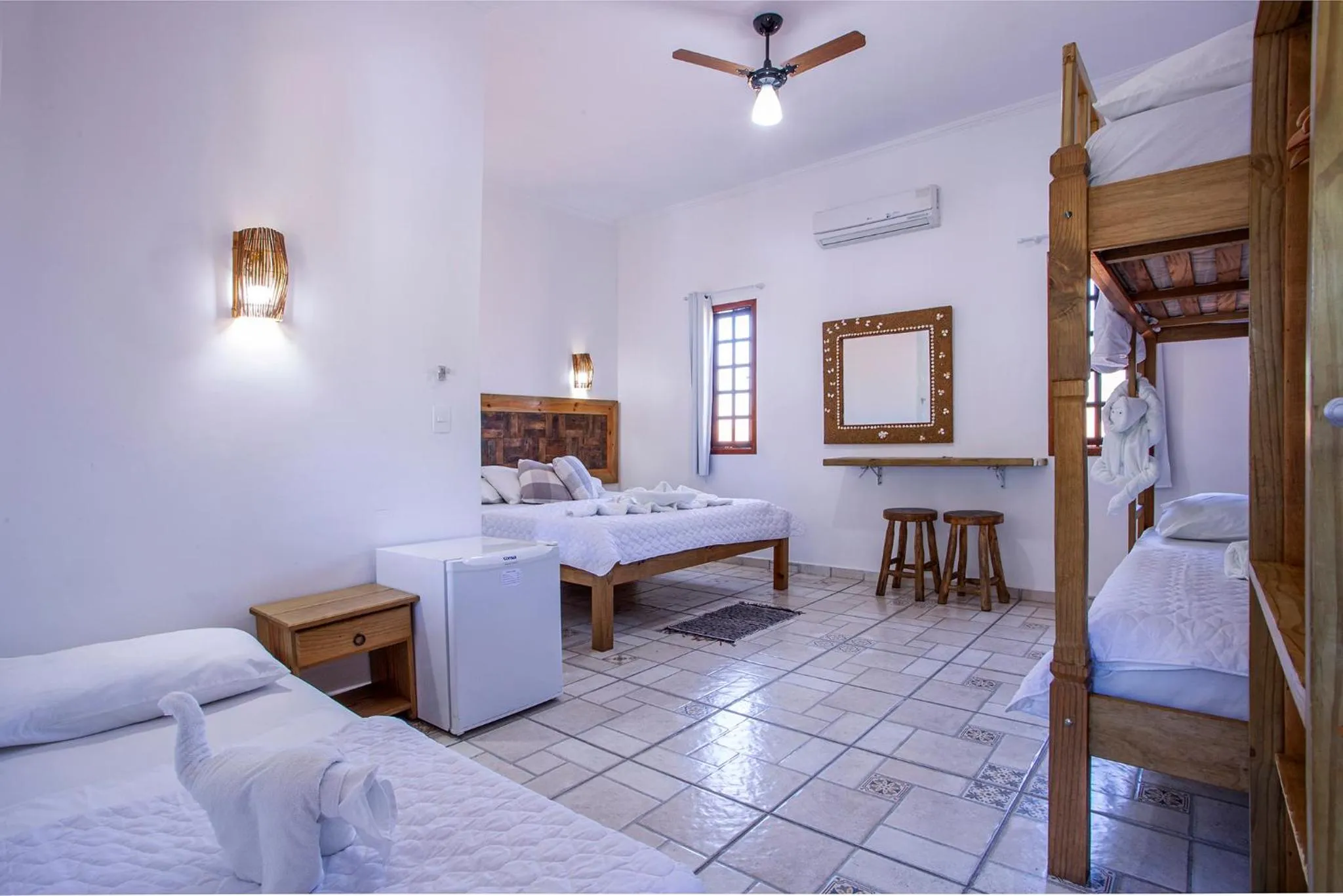 Bedroom, Bed in Pousada Vila Barequeçaba