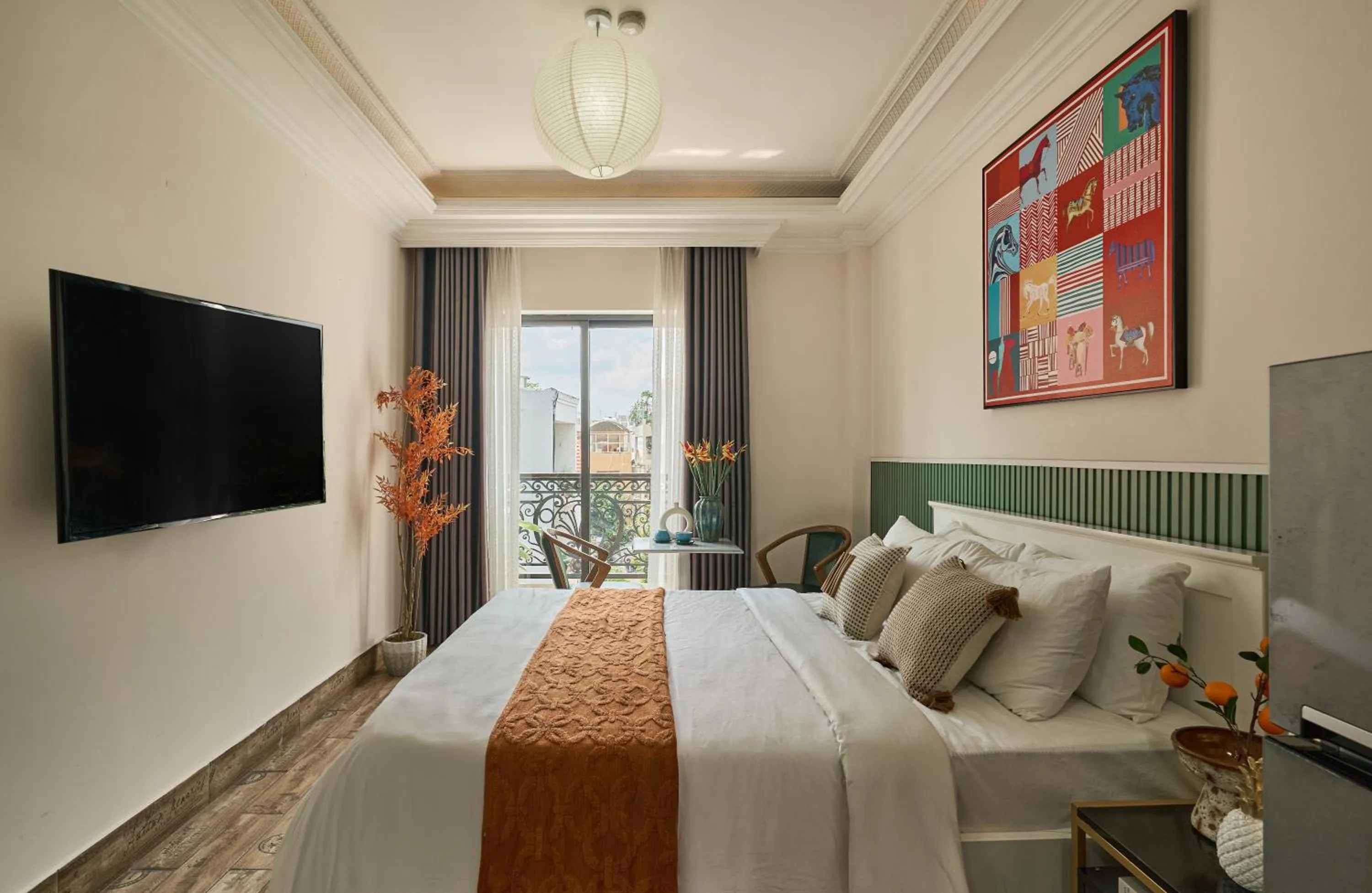 Communal lounge/ TV room, Bed in The Passion Hotel Airport - 5 minutes to Tan Son Nhat