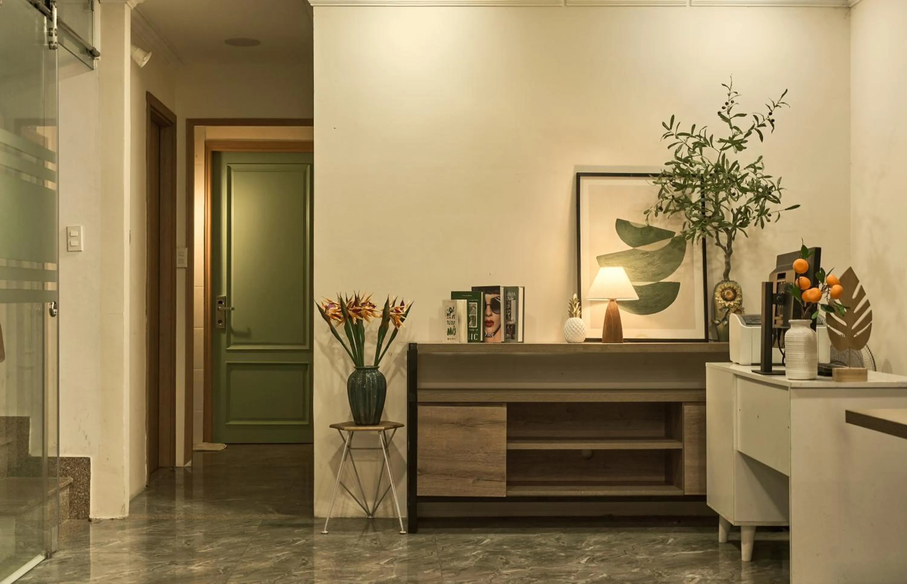 Kitchen or kitchenette in The Passion Hotel Airport - 5 minutes to Tan Son Nhat