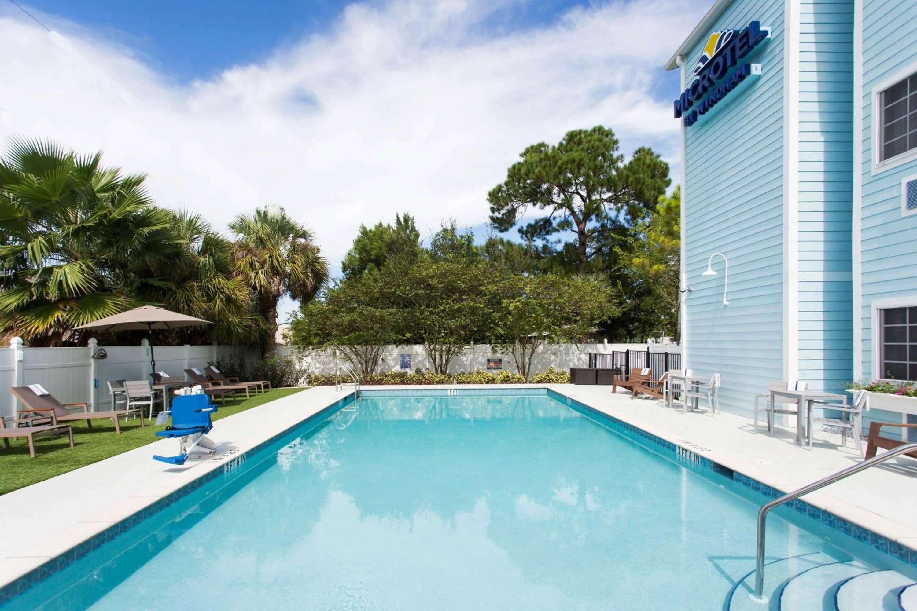 Pool view in Microtel Inn & Suites by Wyndham Port Charlotte Punta Gorda