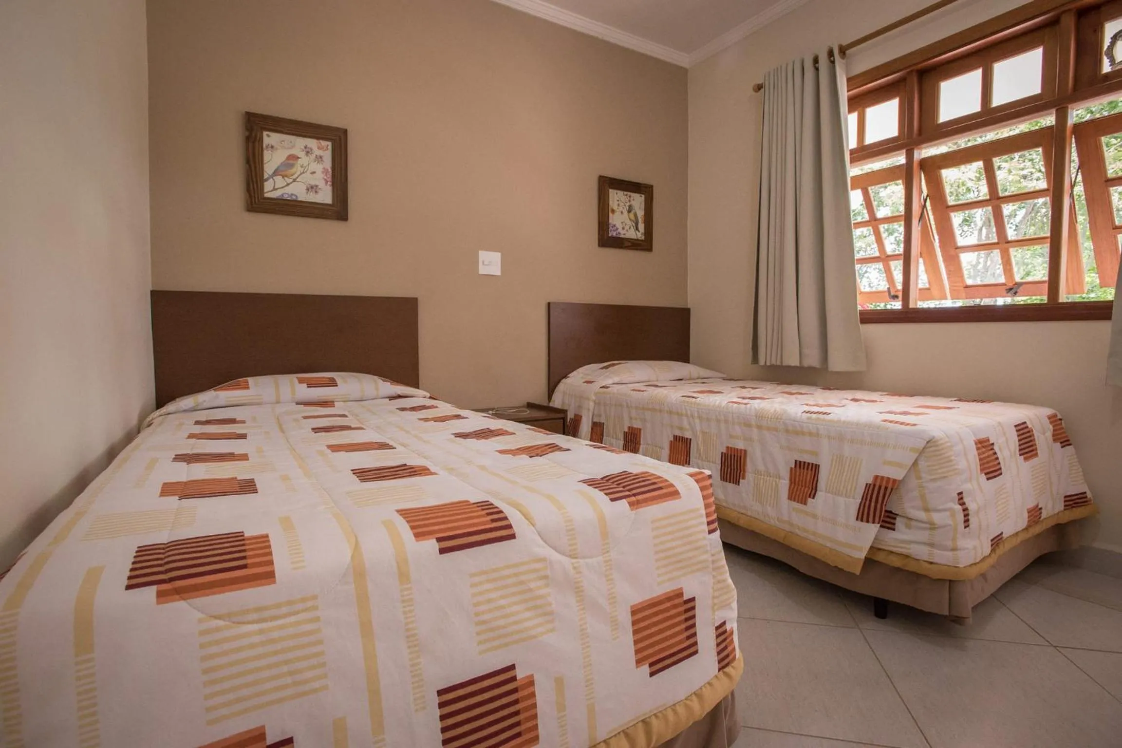 Bed in Resort Fazenda Sao João