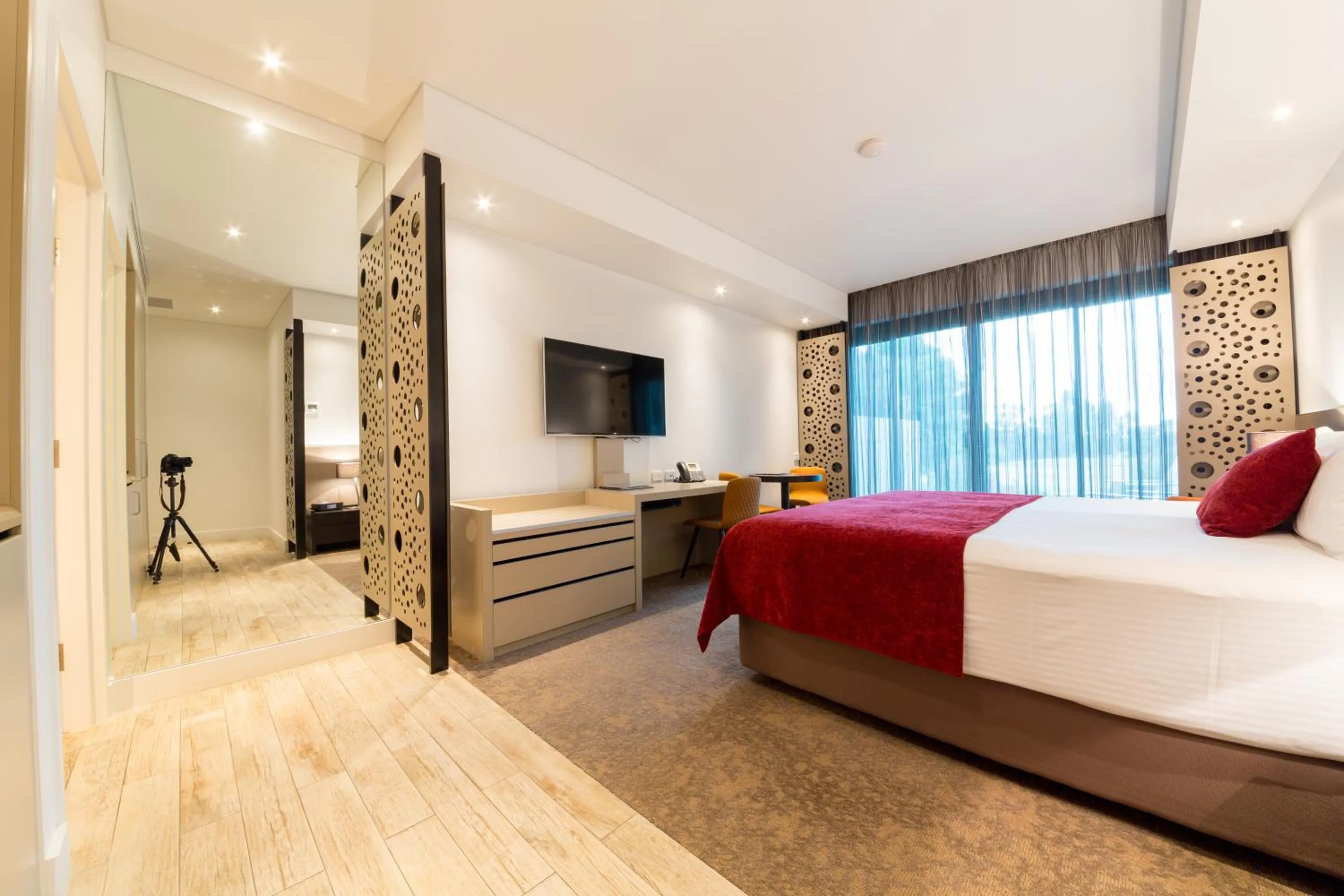 Property building, Bed in Bridges Villas Barooga