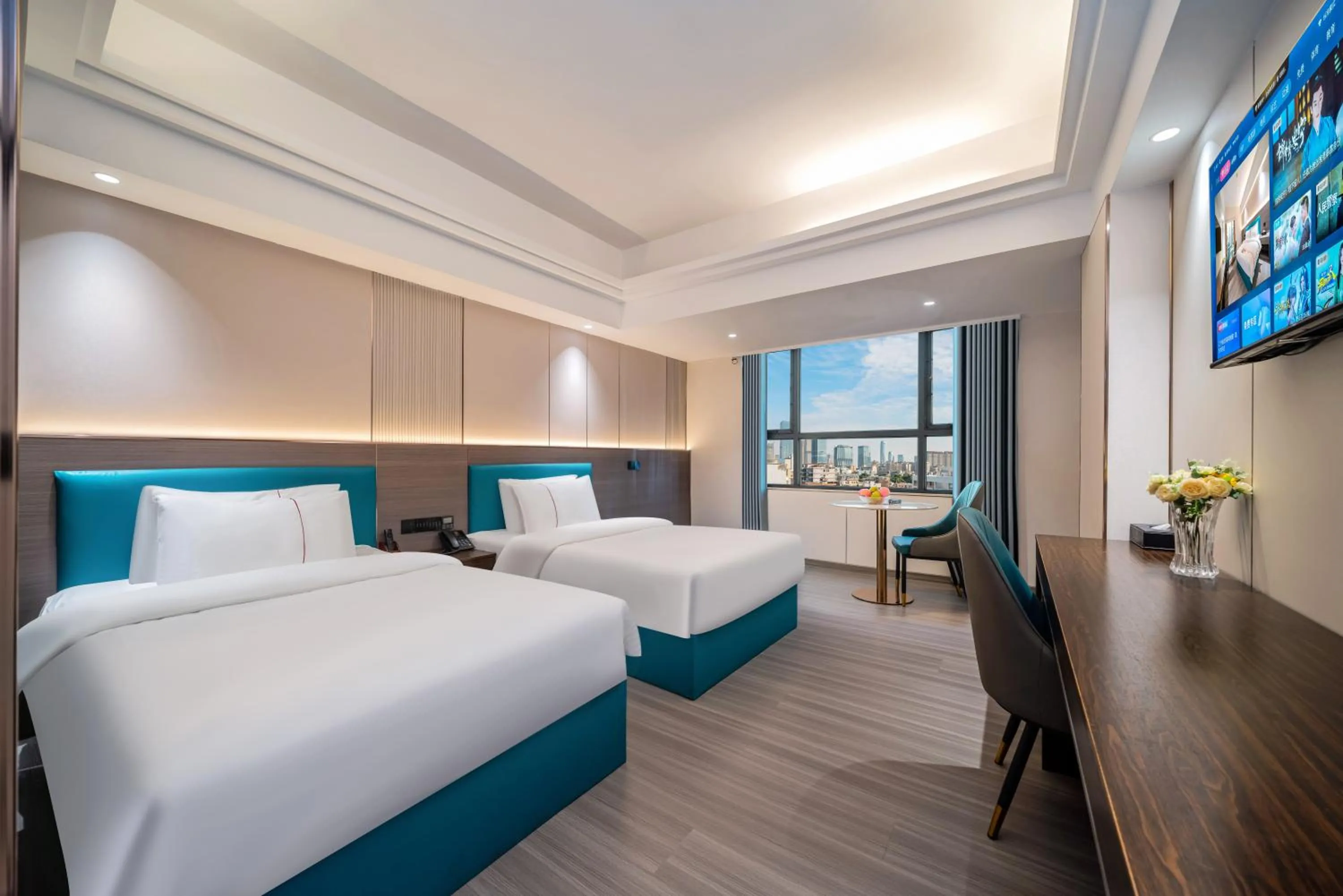 Photo of the whole room, Bed in Mei Gang Hotel