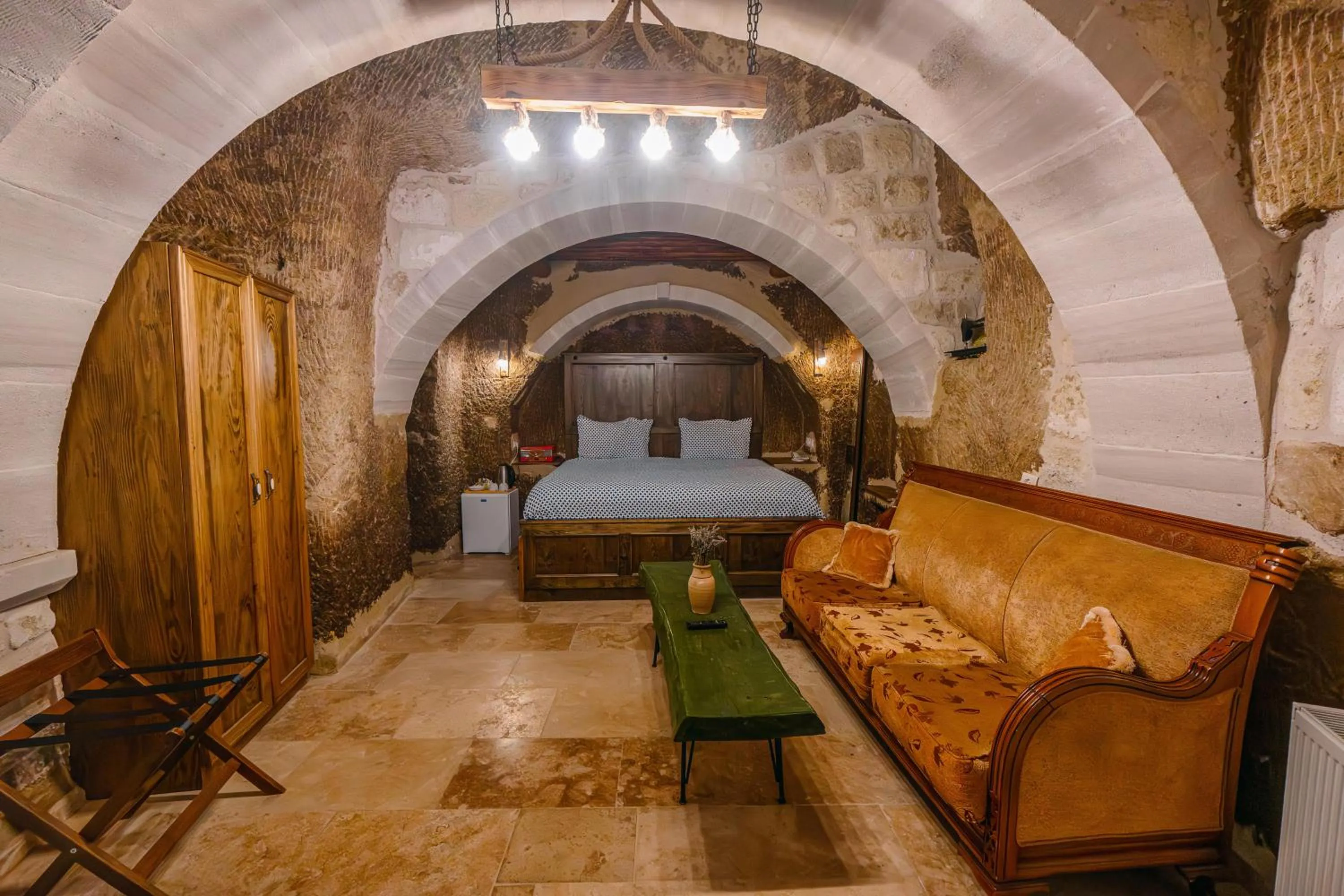 Living room in Belenus Cave House