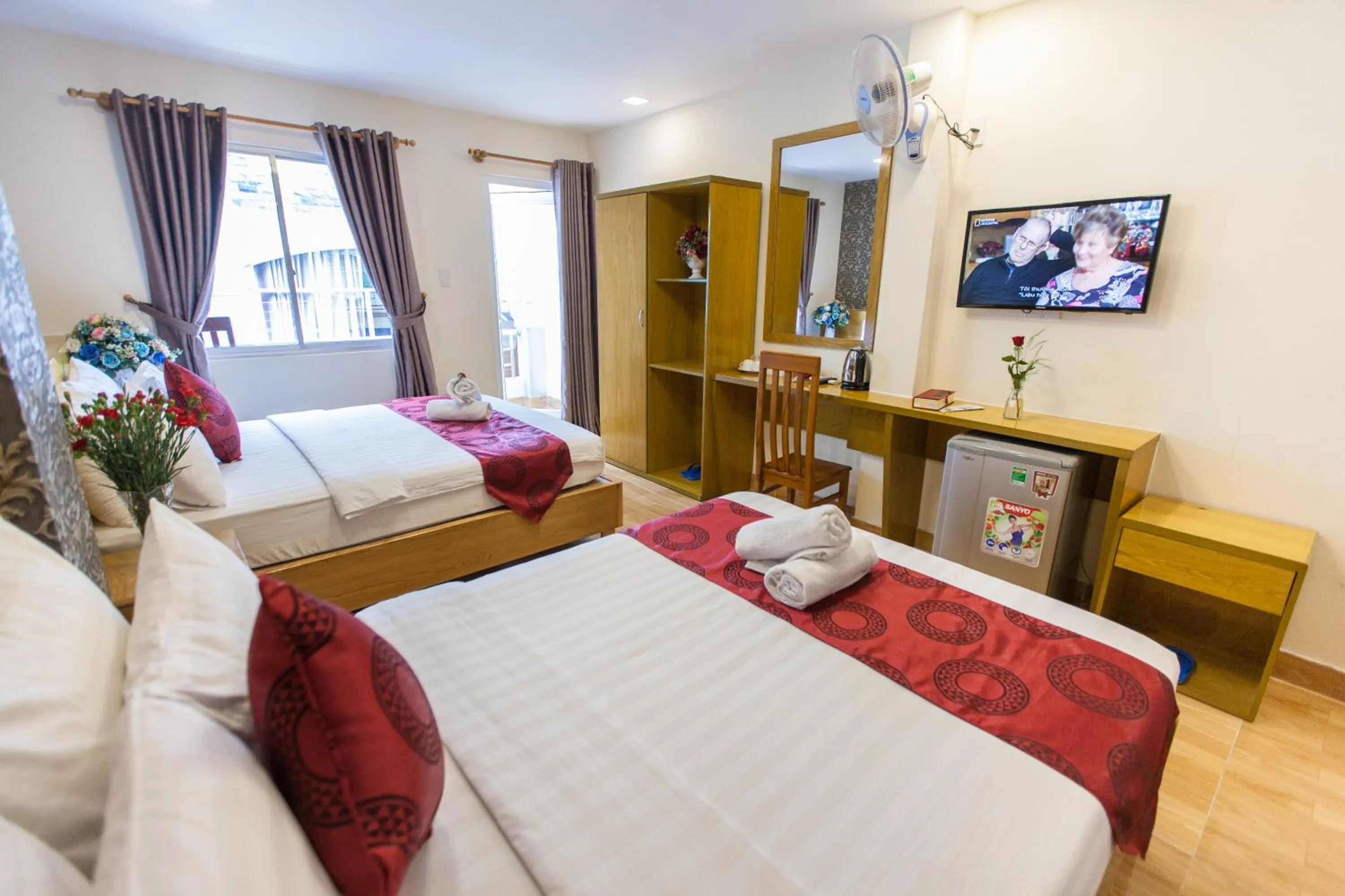 Bed in Ailen Garden 2 Hotel