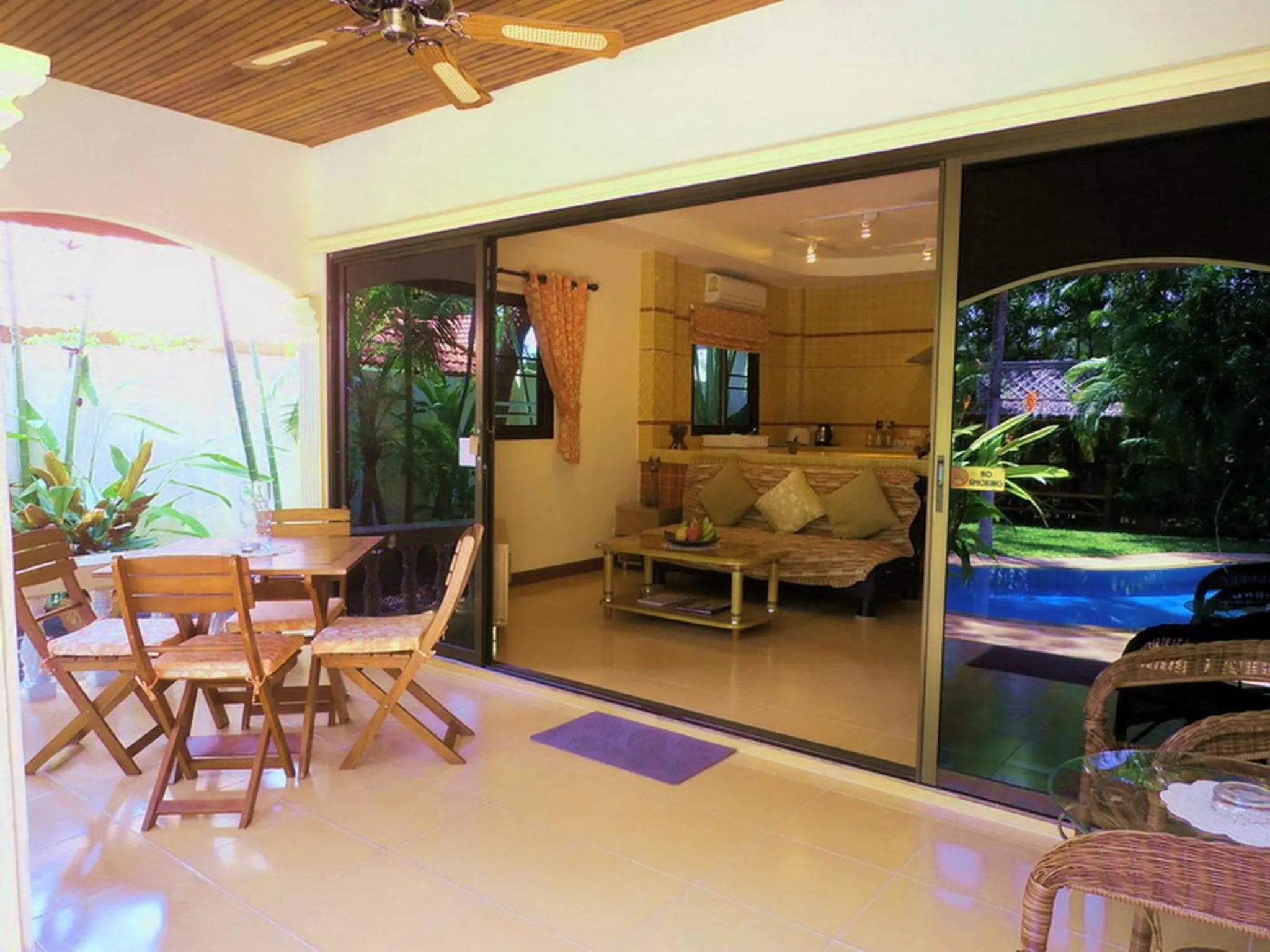 Patio in Coconut Paradise Holiday Villas