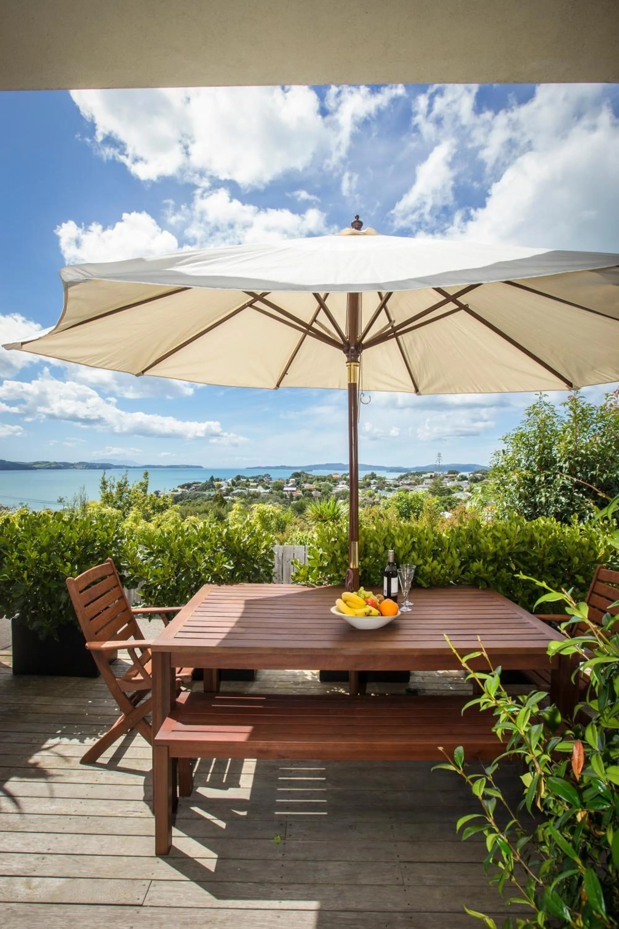 Patio in Tahi Lodge - Matakana Coast