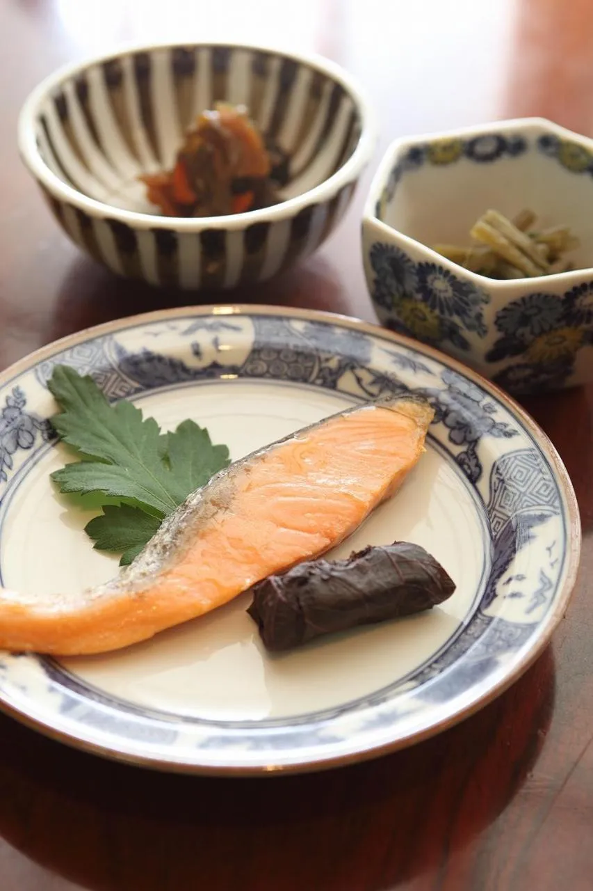 Breakfast in Nishiki-no-Yu Jimotoya