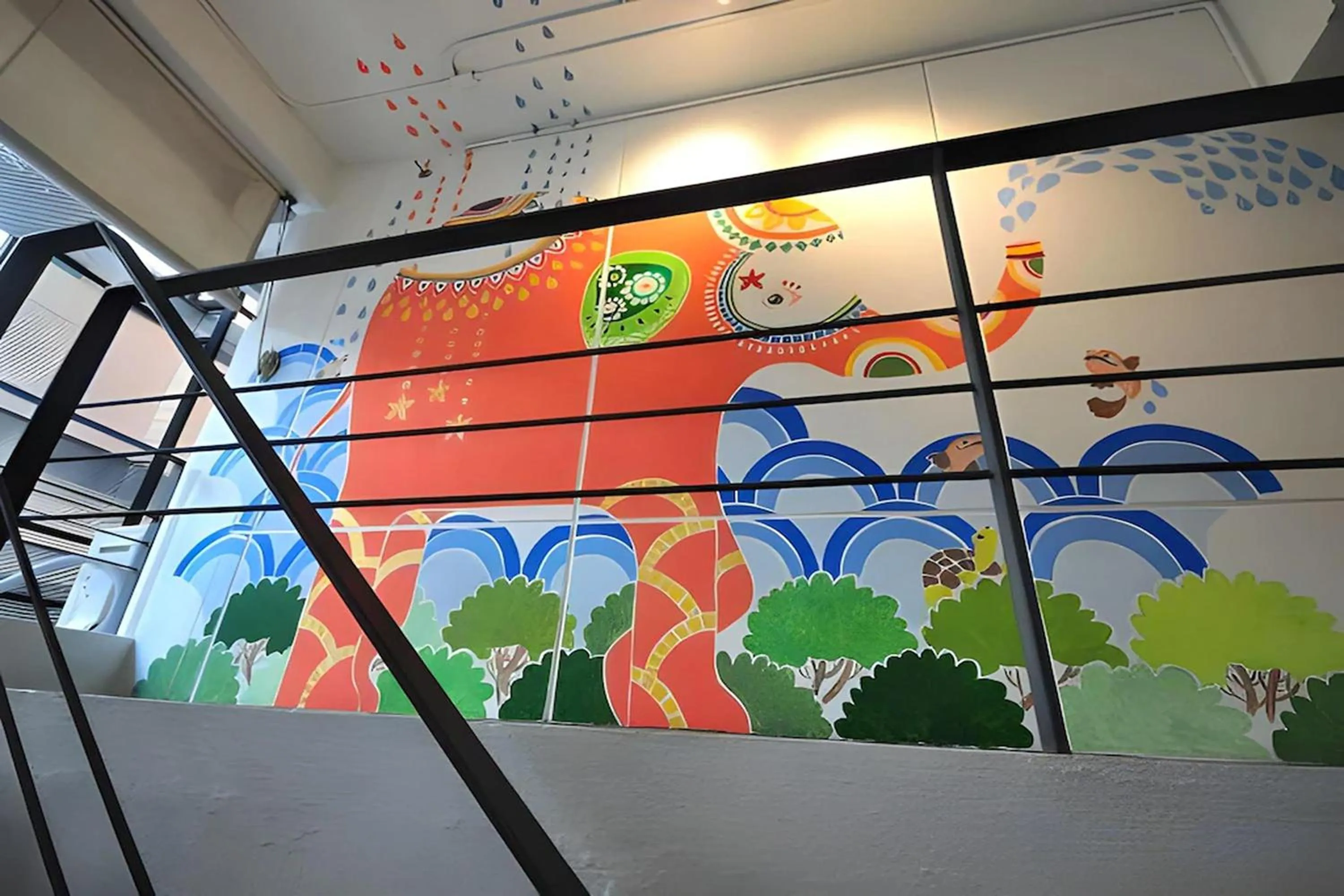 Decorative detail in Qilombo Hostel Silom