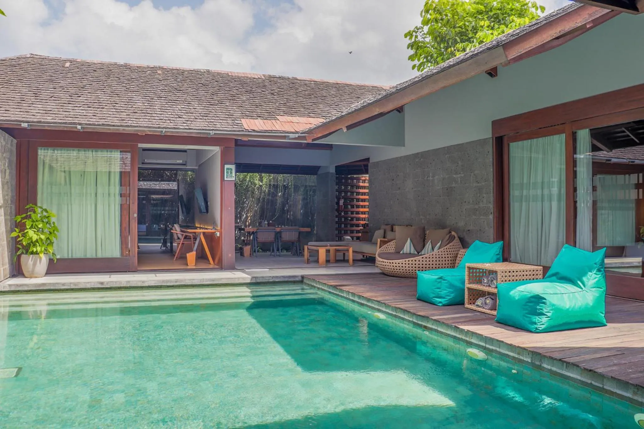 Pool view in The Santai by LifestyleRetreats