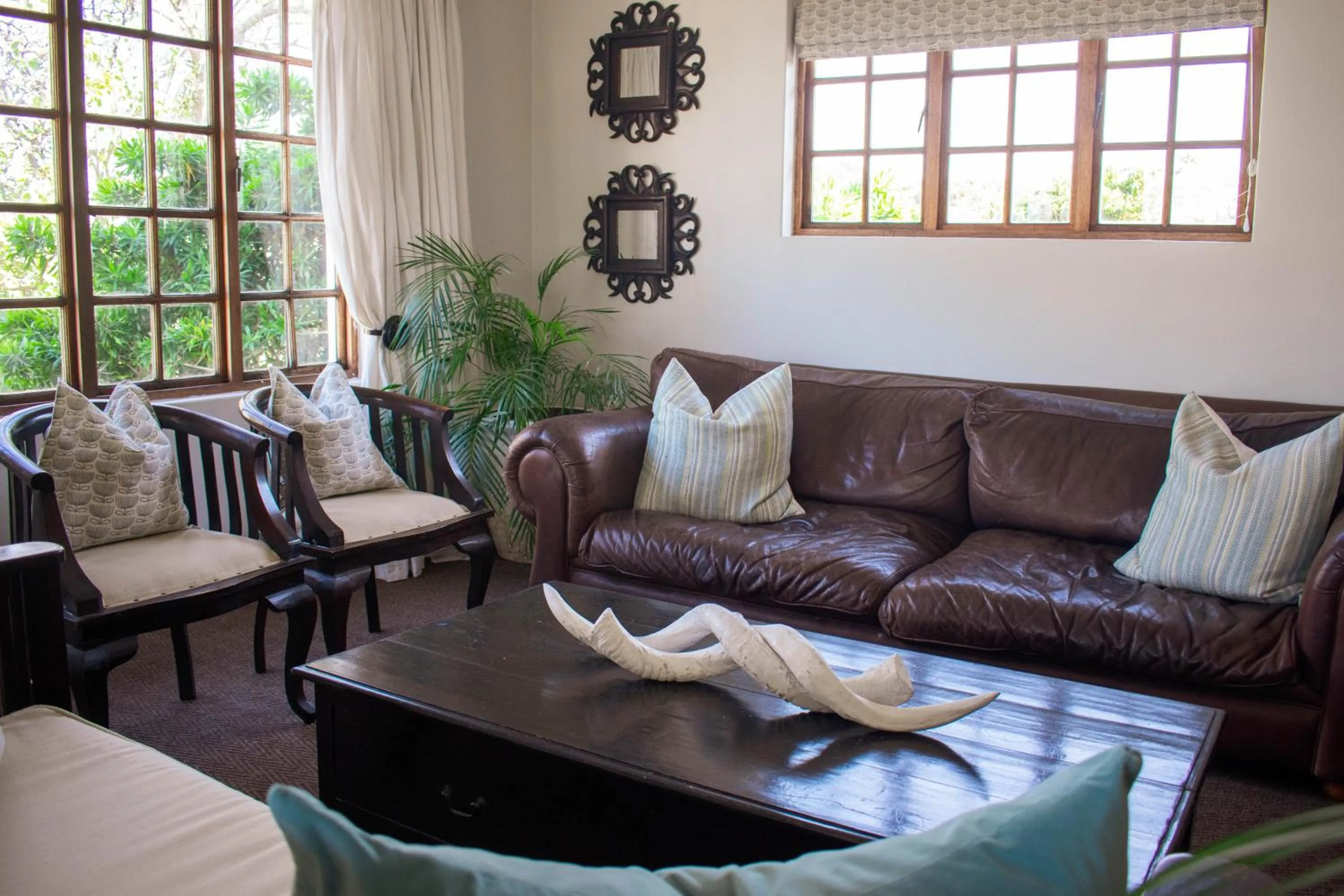 Seating area in African Sands B&B