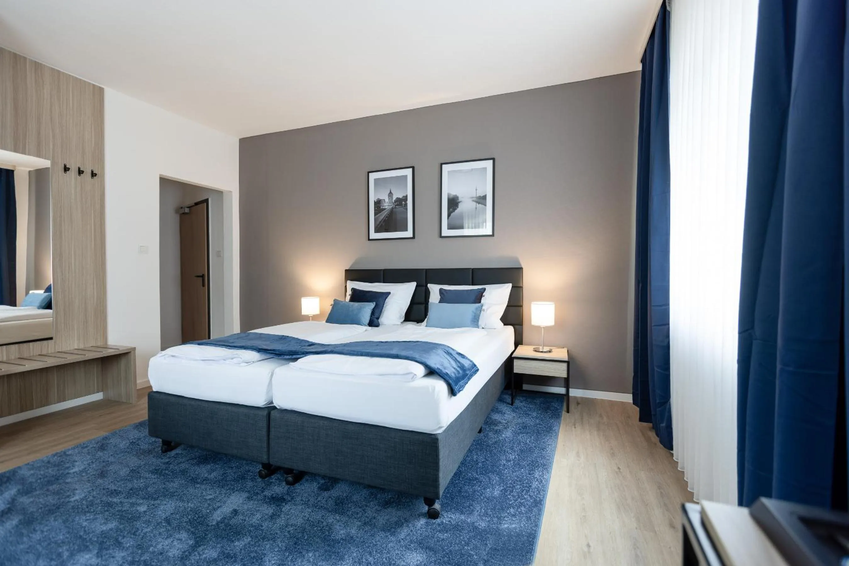 Bed in Hotel Wegener