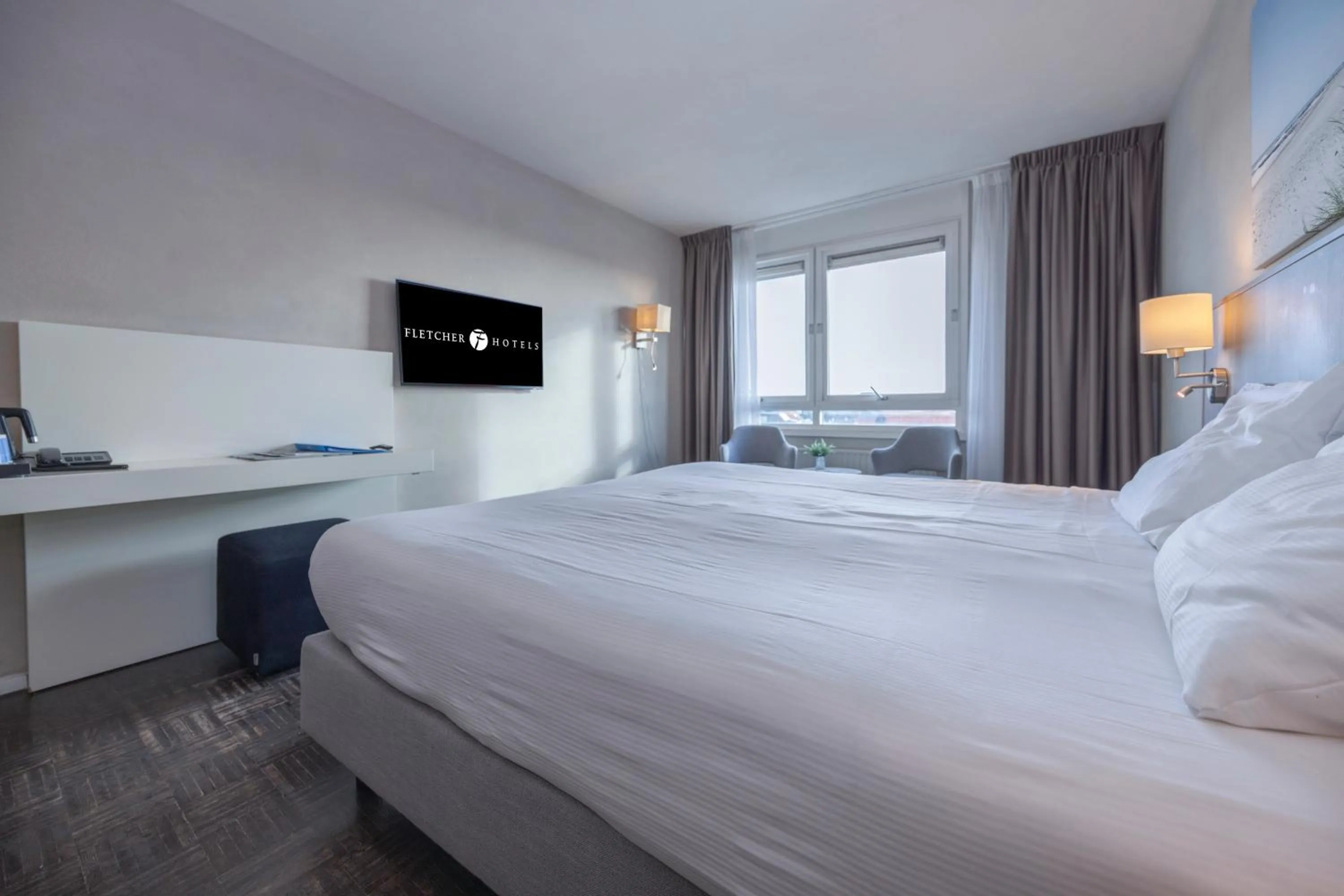 Photo of the whole room, Bed in Fletcher Hotel - Restaurant Elzenduin