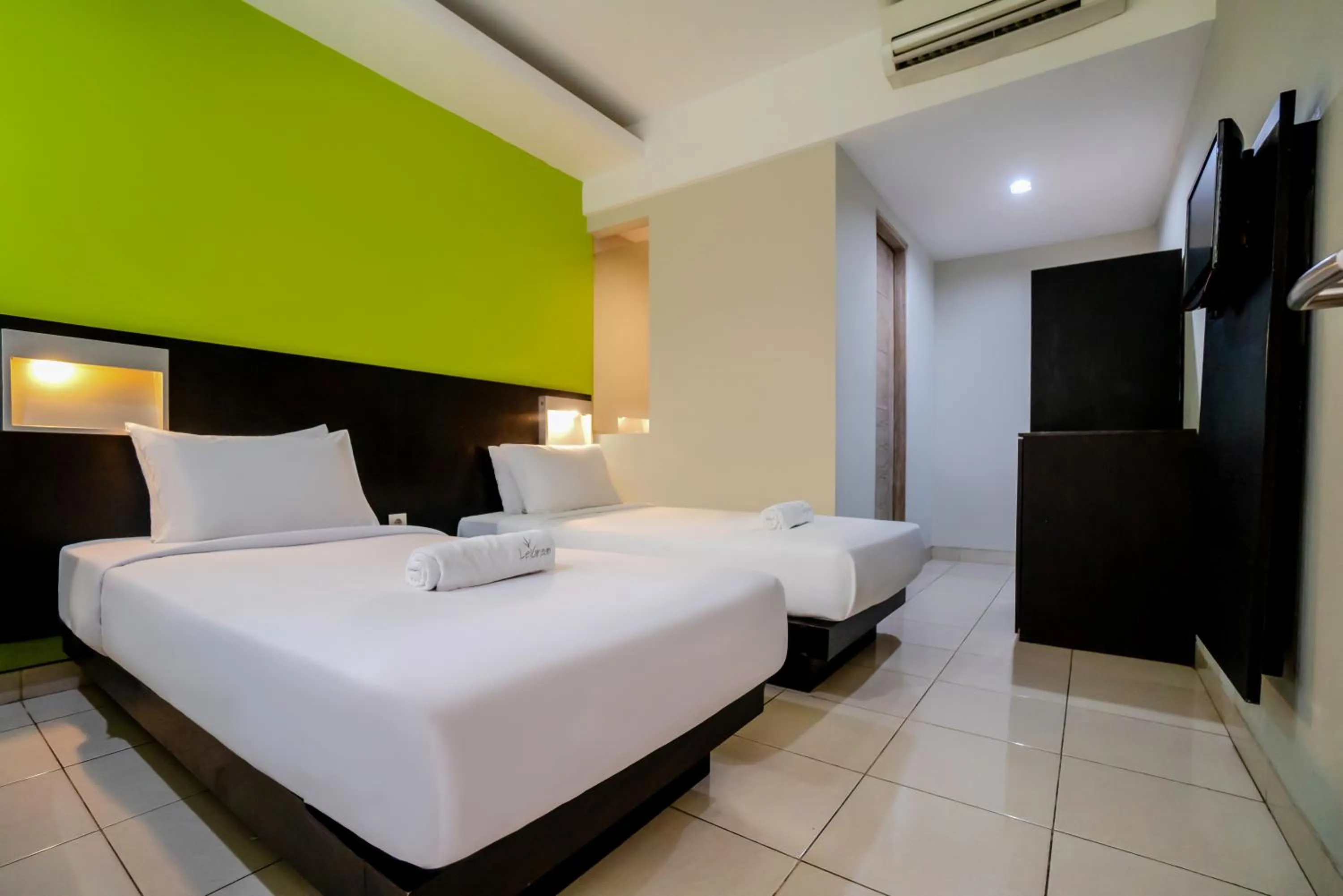 Bed in LeGreen Suite Pejompongan