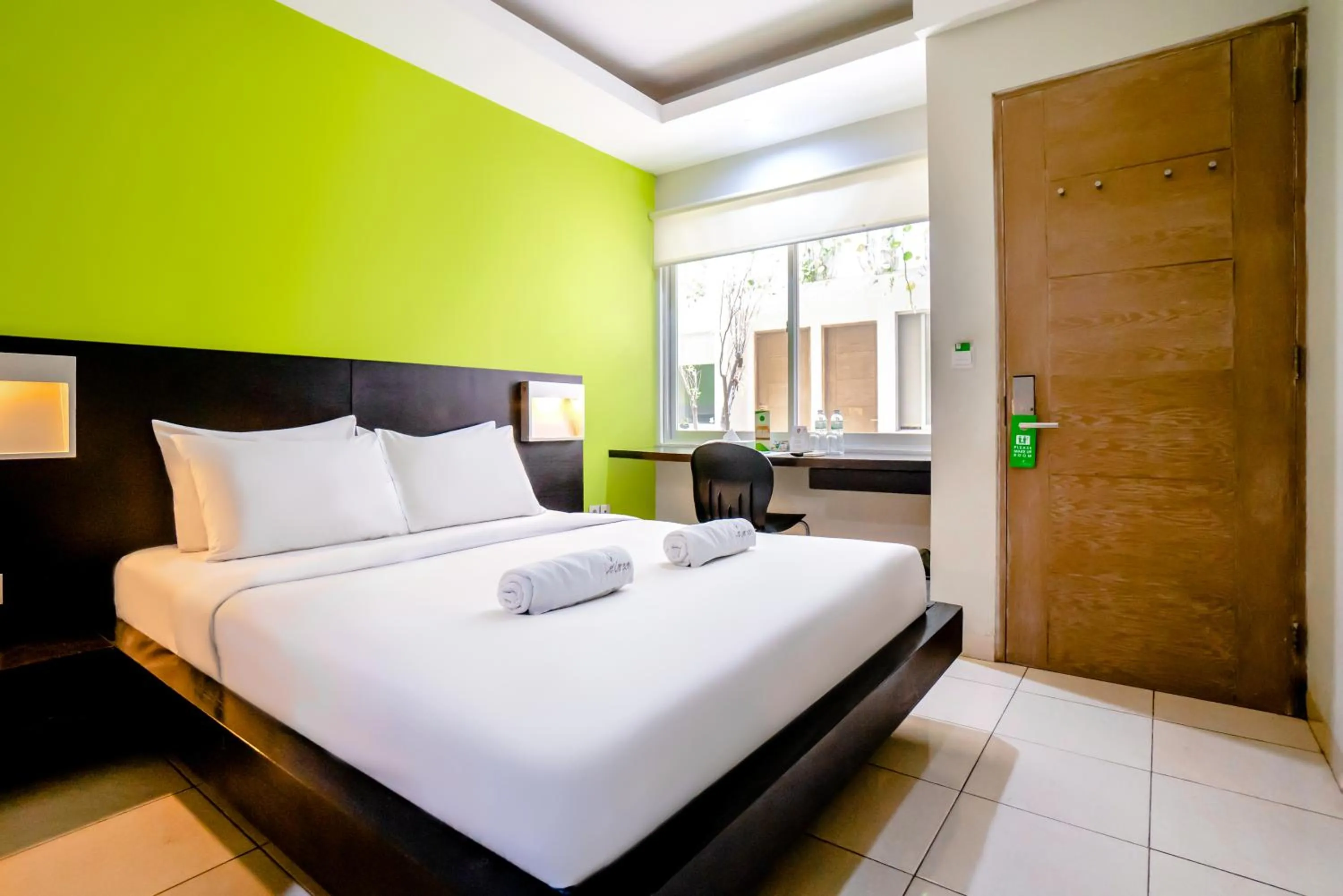 Bed in LeGreen Suite Pejompongan