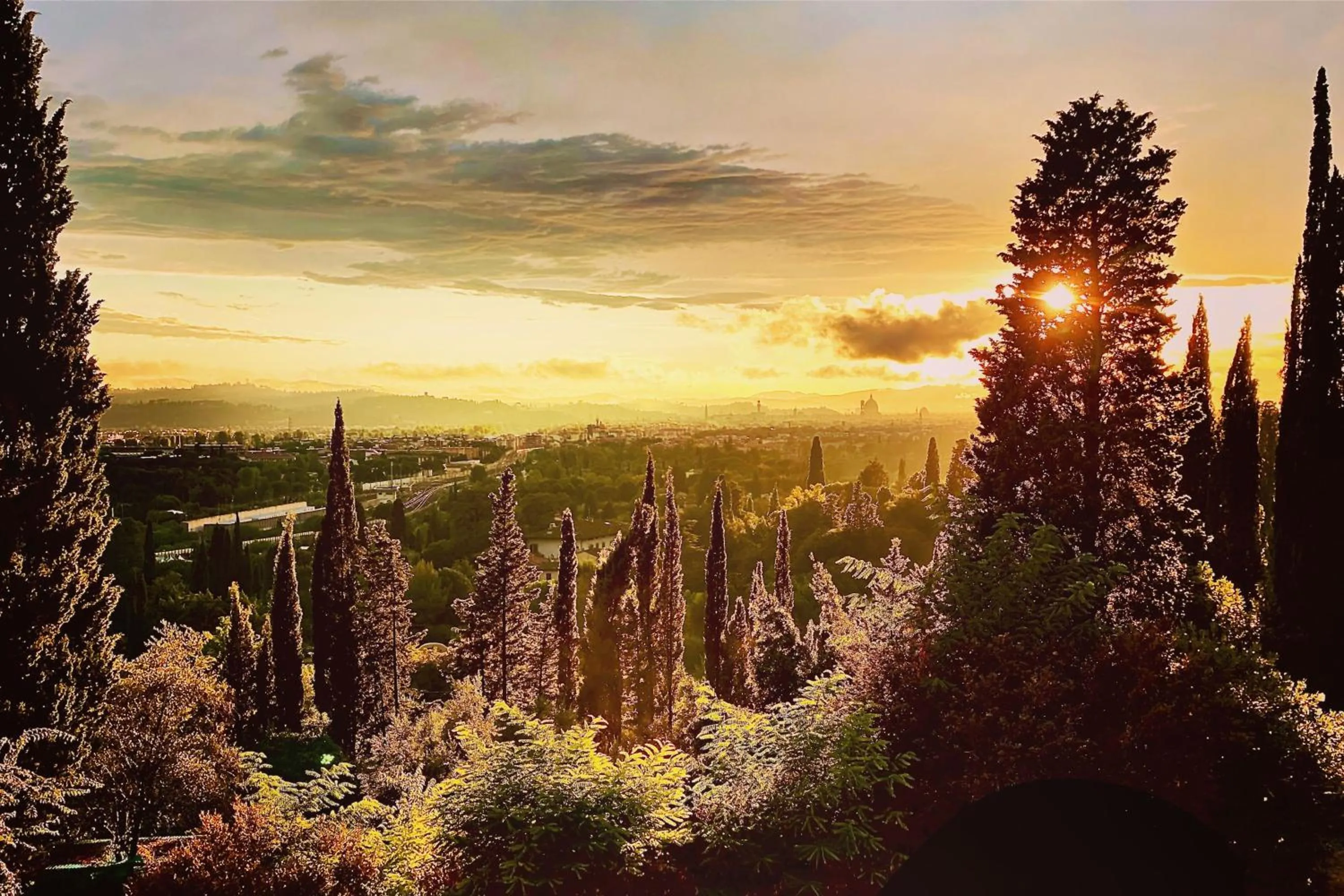 Sunset in Castello di Montalbano