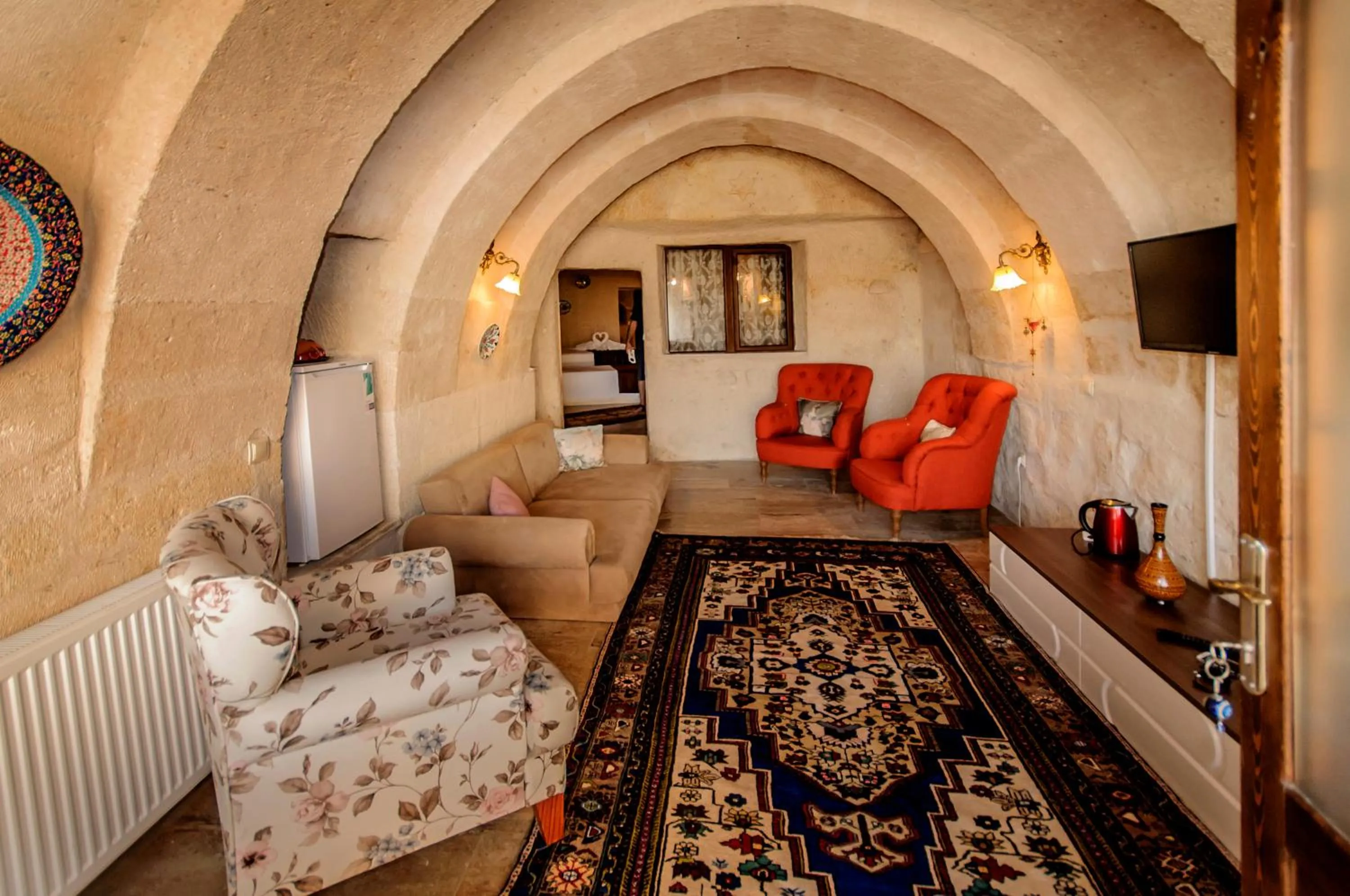 Living room in Nessa Cave Hotel