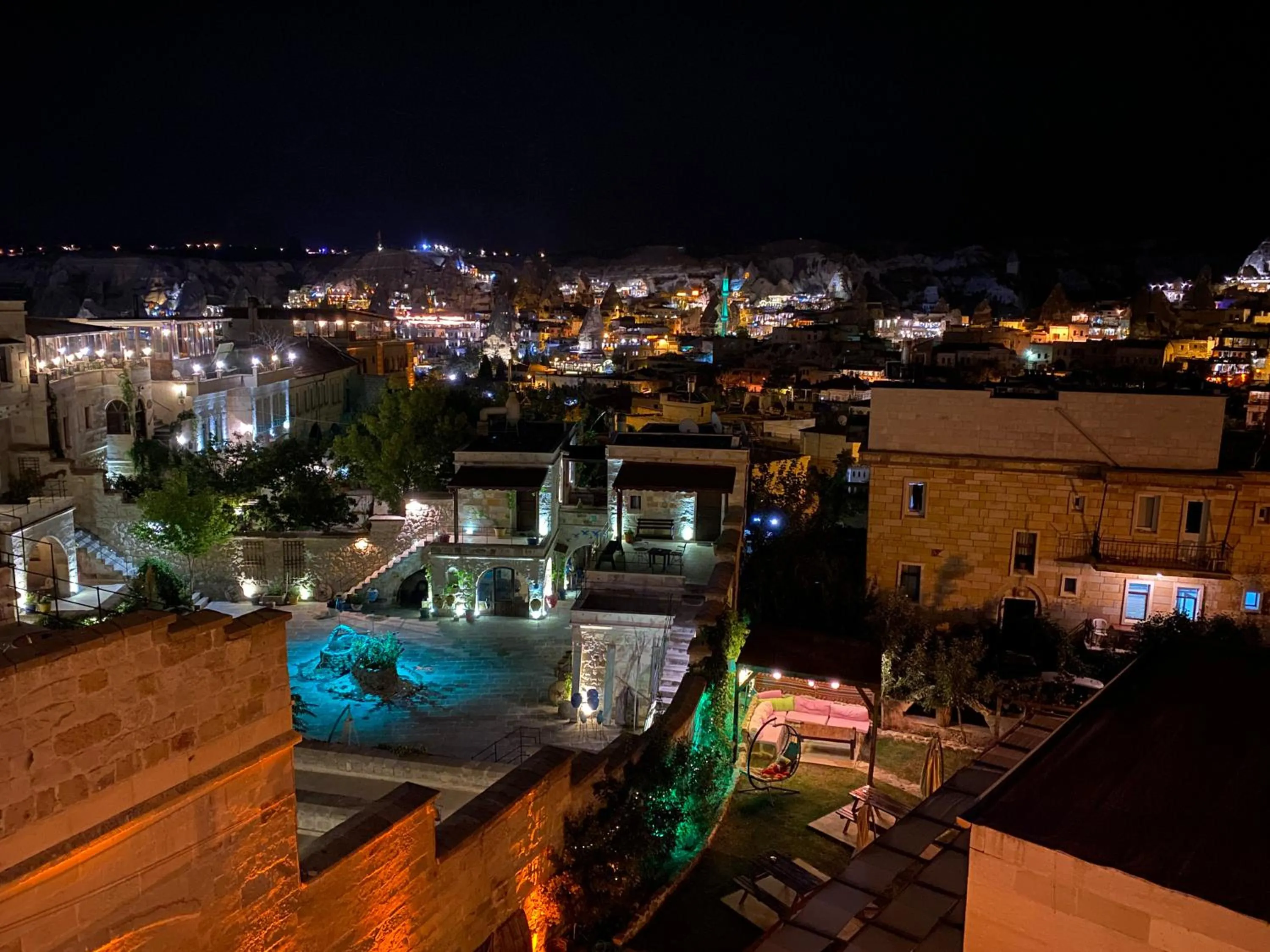 Garden view in Nessa Cave Hotel