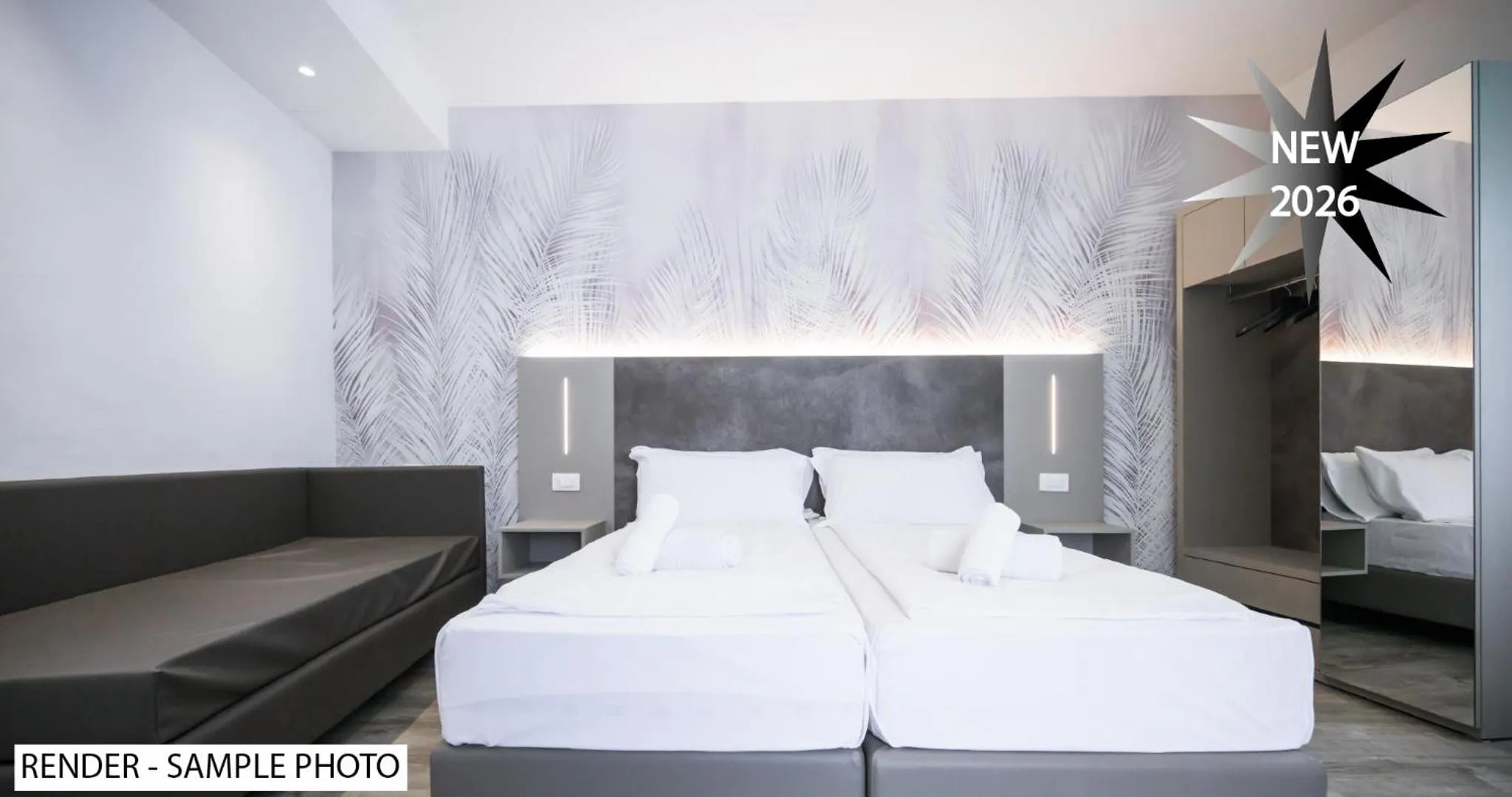 Bedroom, Bed in Hotel Garda Bellevue