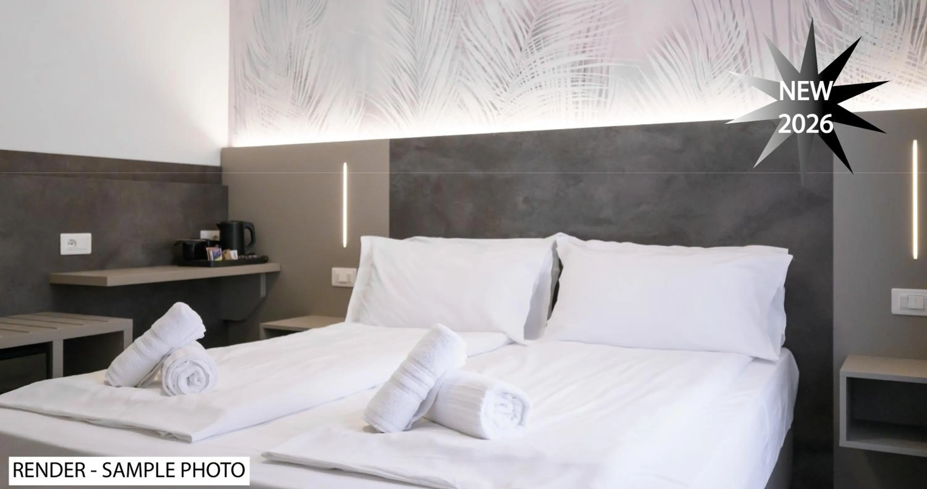 Bed in Hotel Garda Bellevue