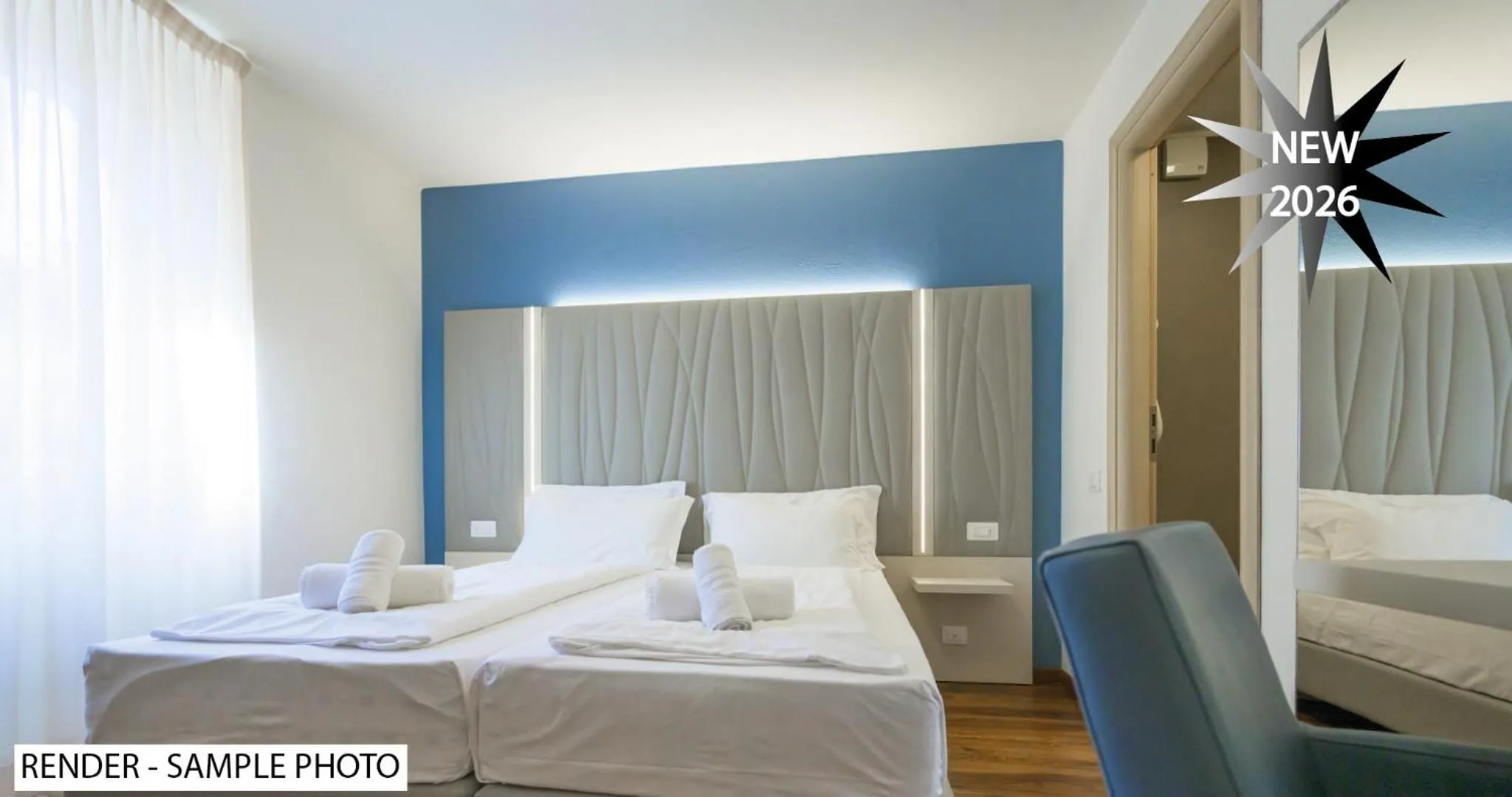 Bed in Hotel Garda Bellevue